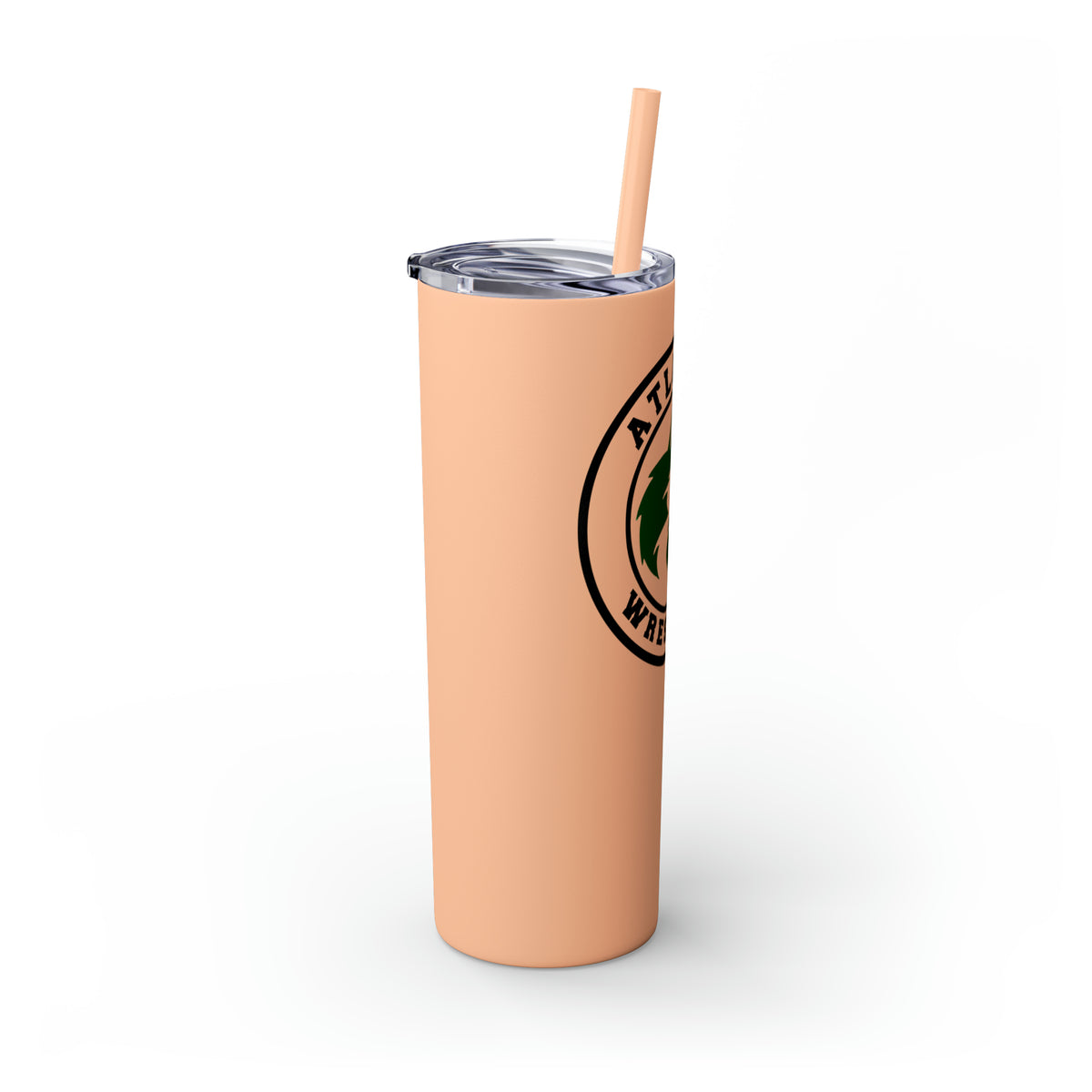 Atlanta Wrestling Skinny Tumbler with Straw, 20oz