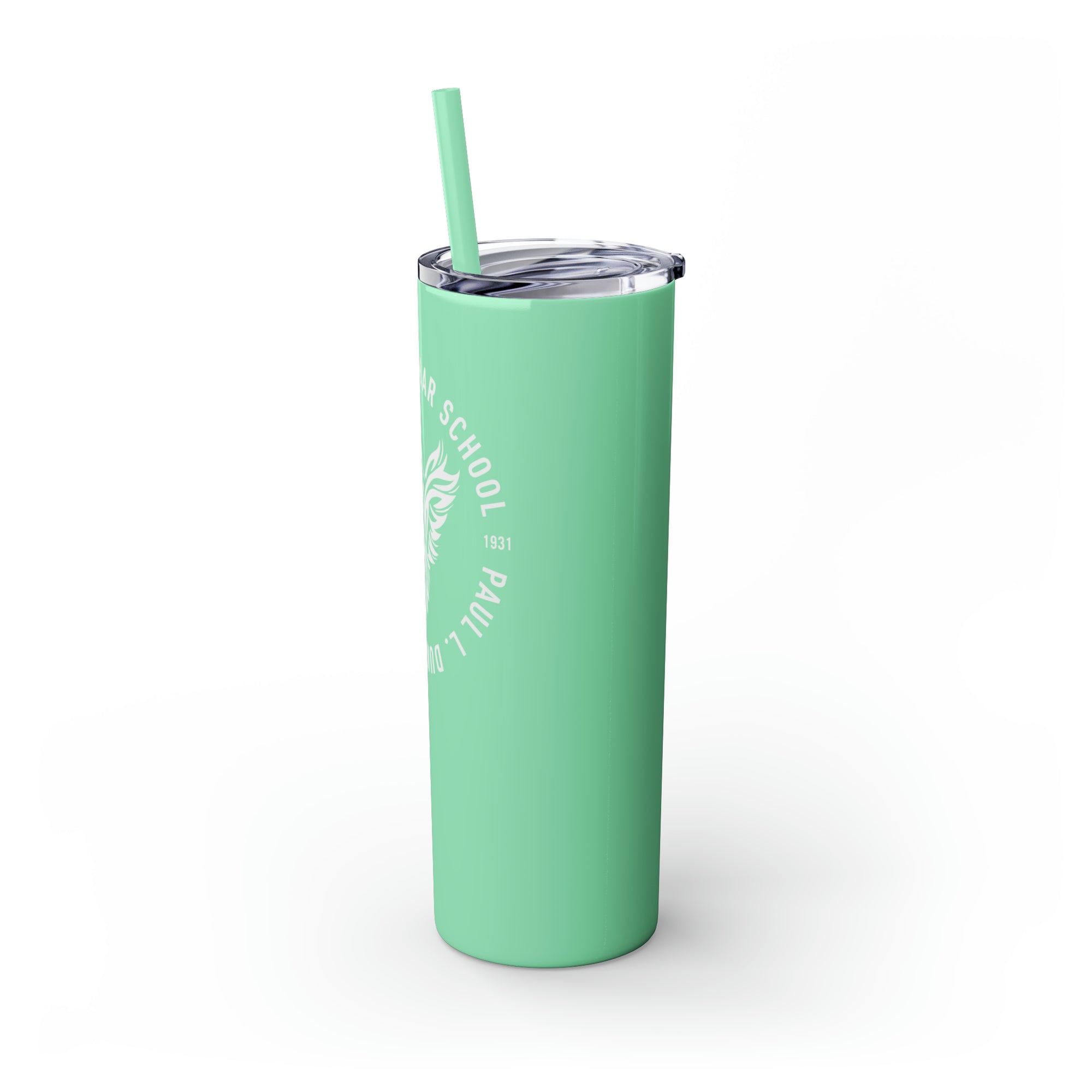 Paul L Dunbar School Skinny Tumbler with Straw, 20oz
