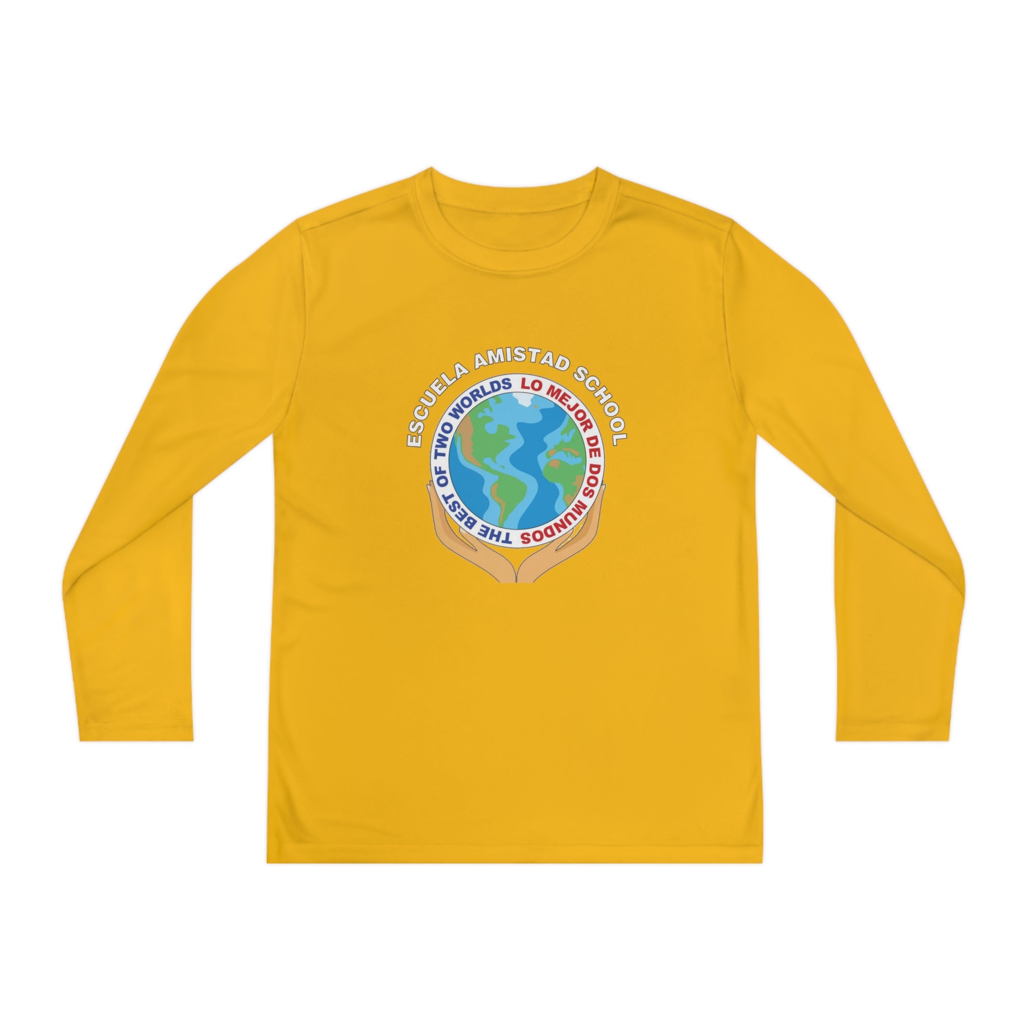 Youth Escuela Amistad School Long Sleeve Competitor Tee