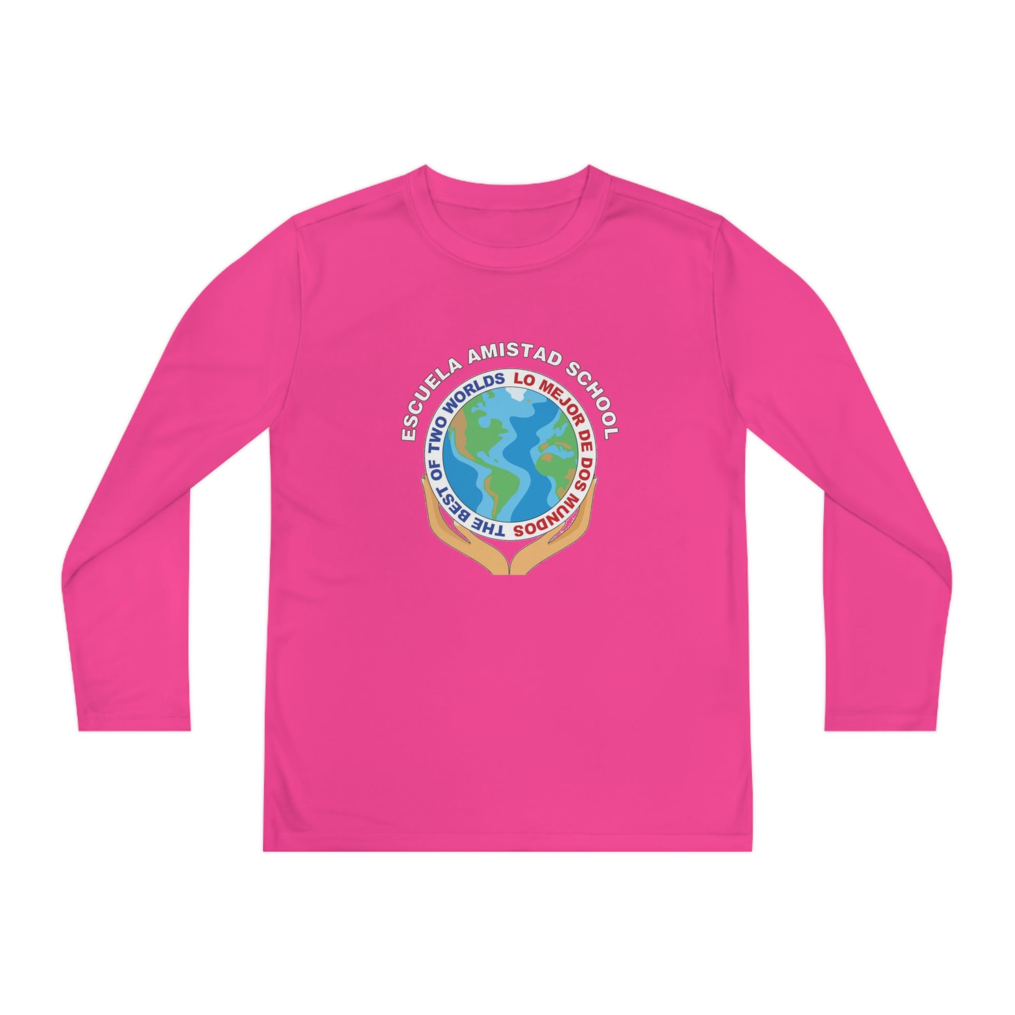 Youth Escuela Amistad School Long Sleeve Competitor Tee