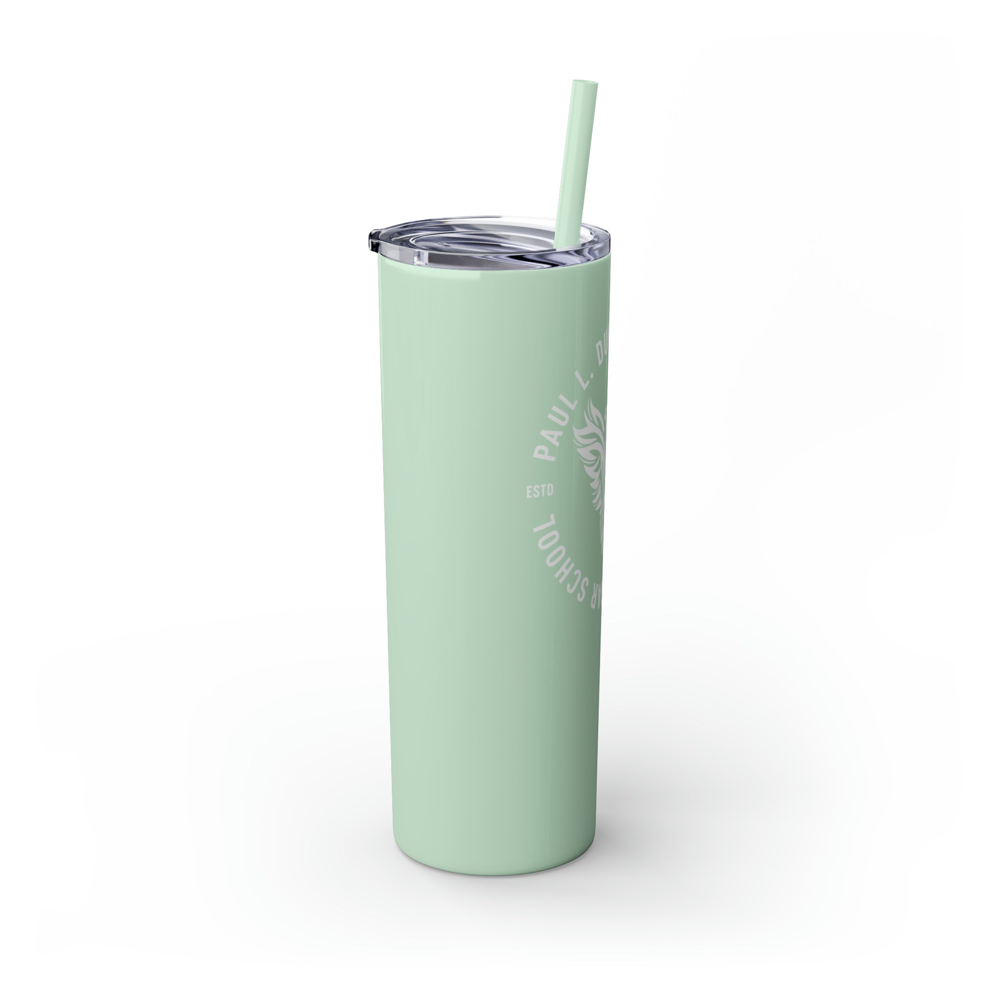 Paul L Dunbar School Skinny Tumbler with Straw, 20oz