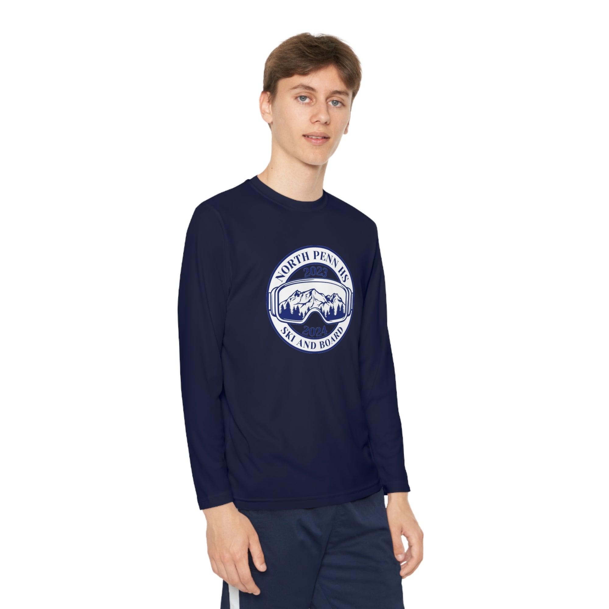 North Penn HS Ski &amp; Board youth Logo Long Sleeve Competitor Youth Tee