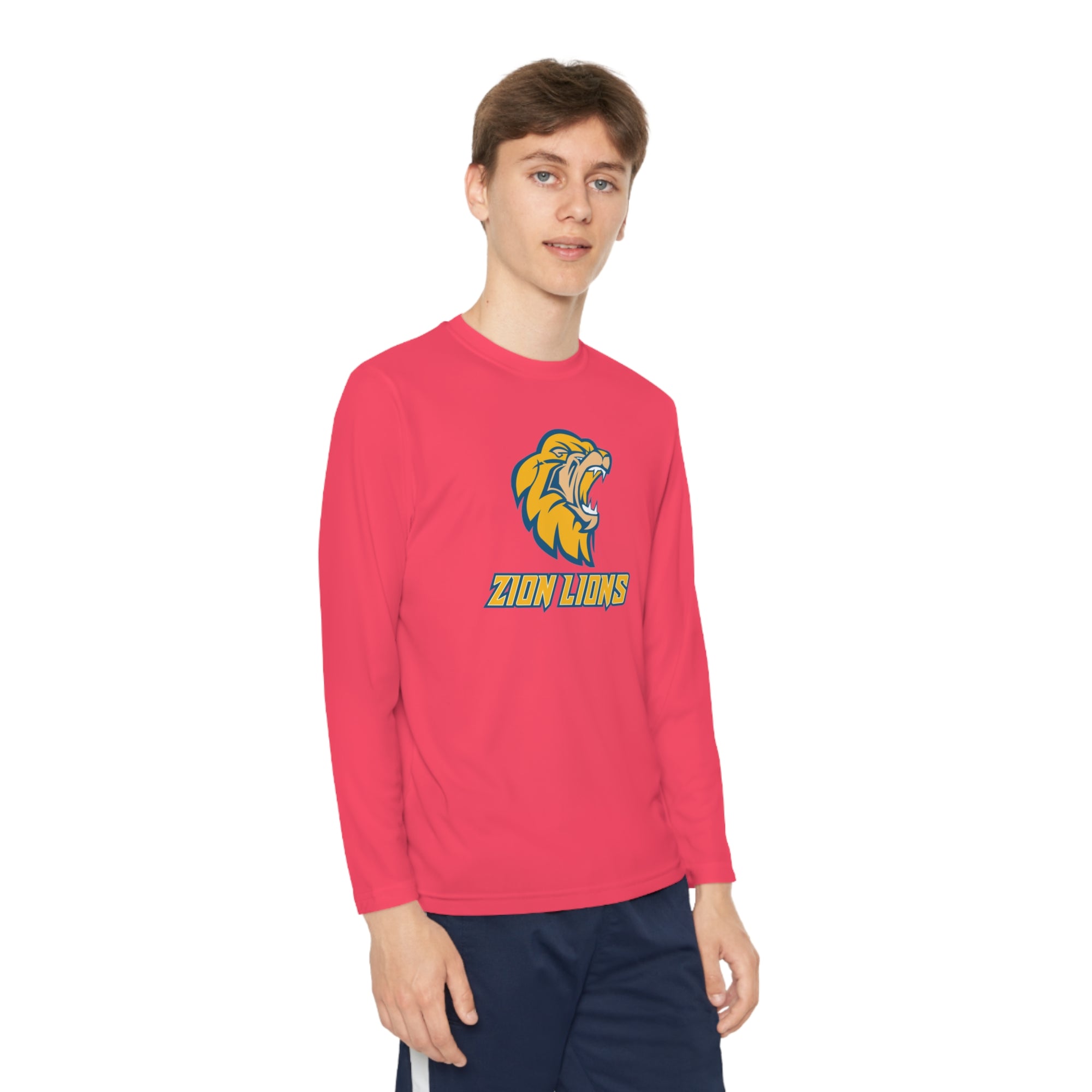 Zion Lions Youth Long Sleeve Competitor Tee - YOUTH