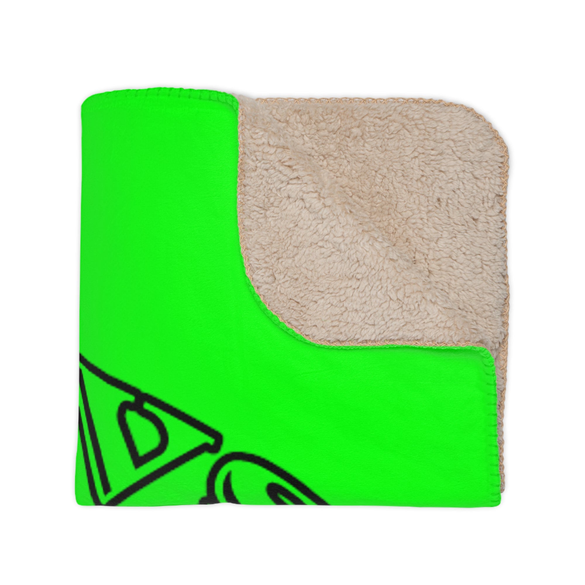 Green Outlaws Wrestling Sherpa Blanket