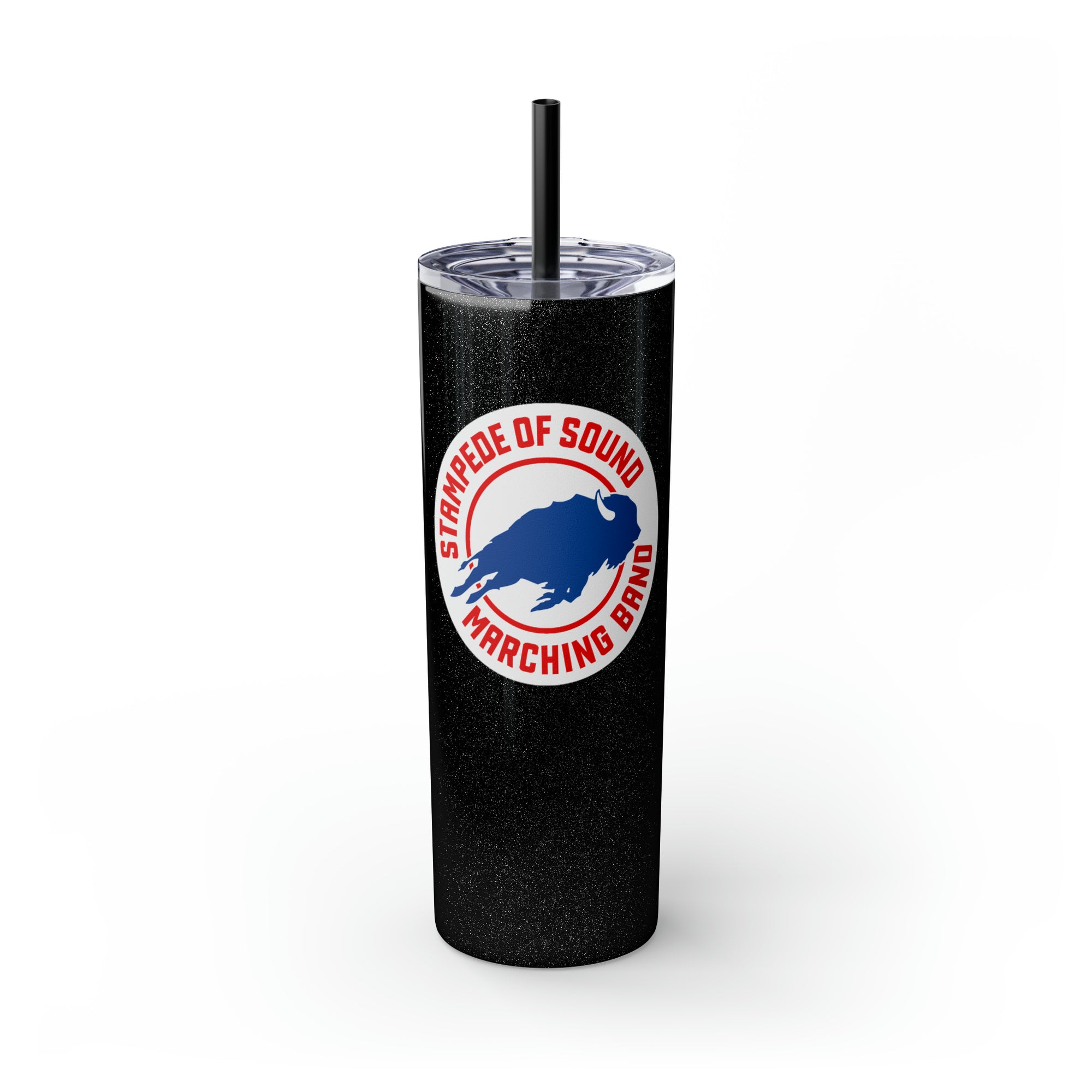 Stampede of Sound Skinny Tumbler with Straw, 20oz