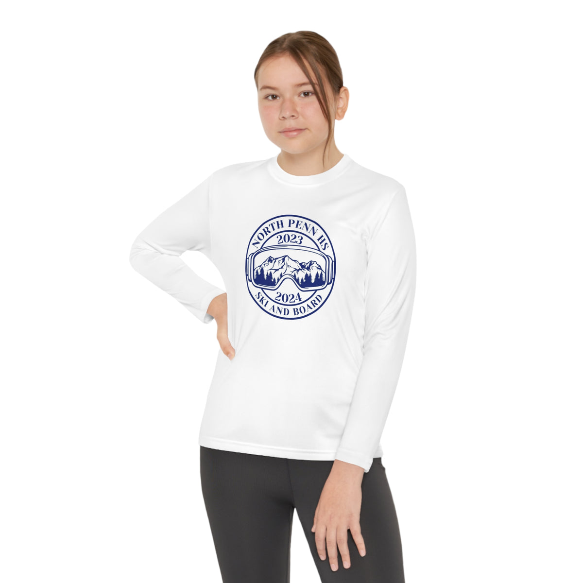 North Penn HS Ski &amp; Board youth Logo Long Sleeve Competitor Youth Tee