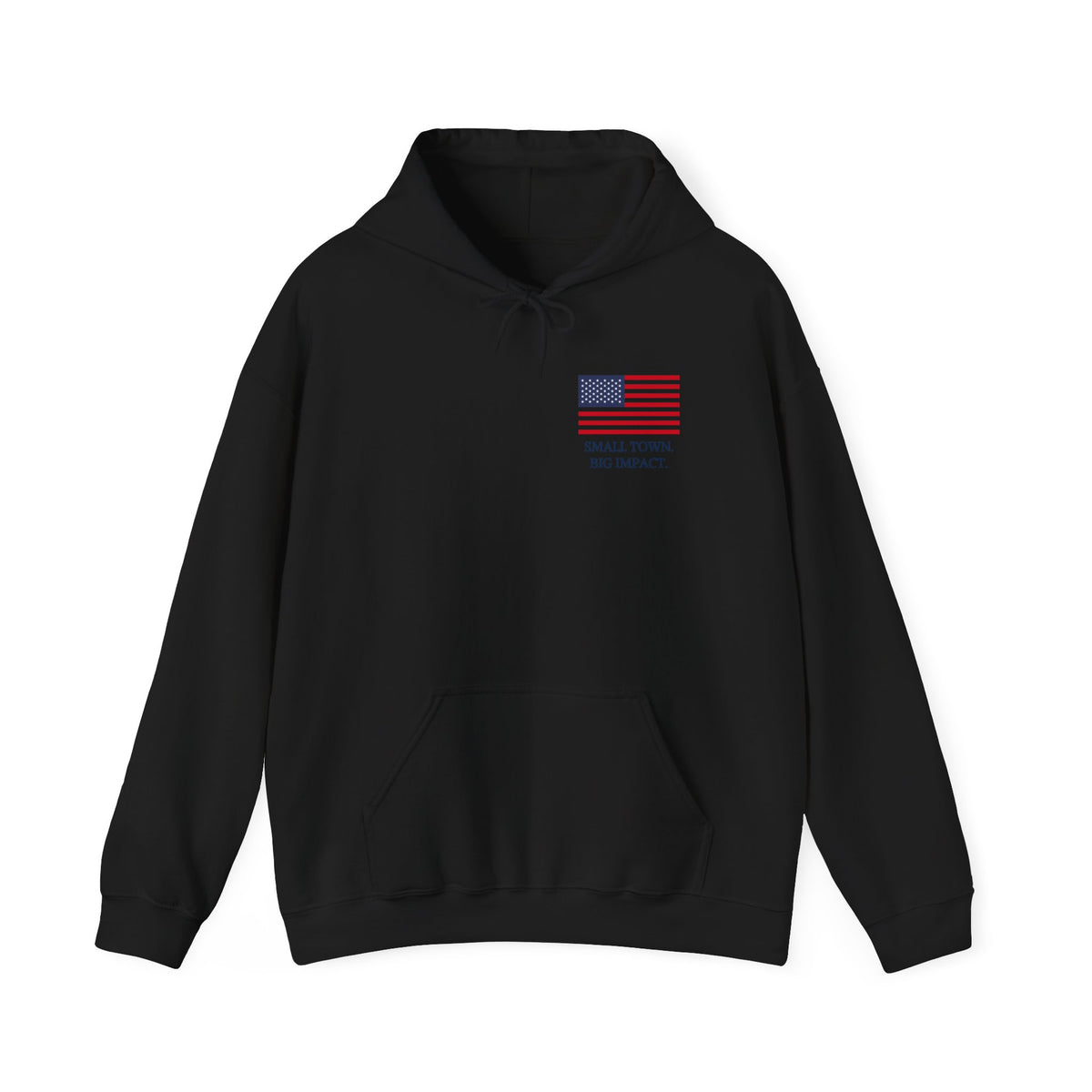 Small Town. Big Impact. - Two Teams One Goal Unisex Heavy Blend™ Hooded Sweatshirt