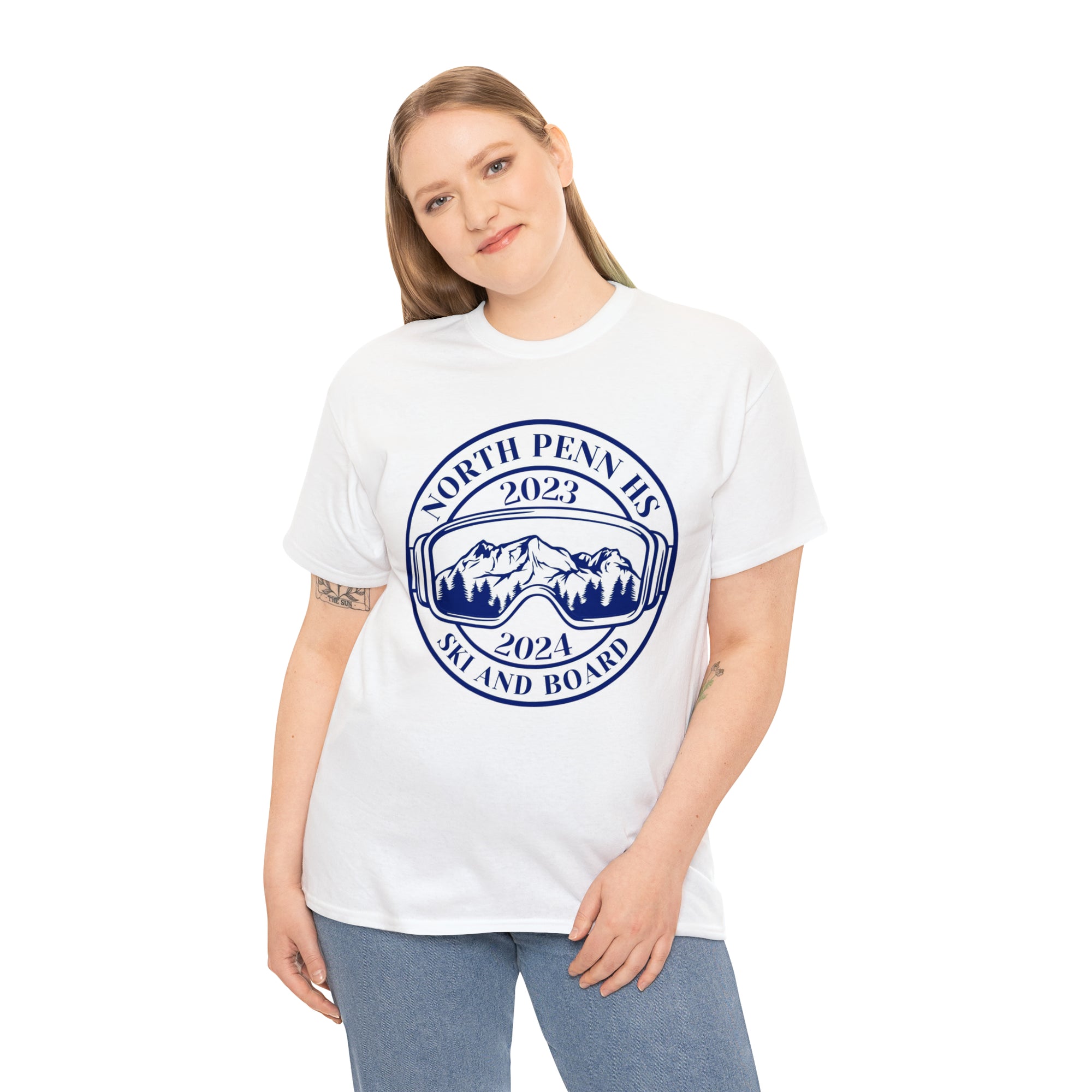 North Penn HS Ski &amp; Board Unisex Heavy Cotton Tee