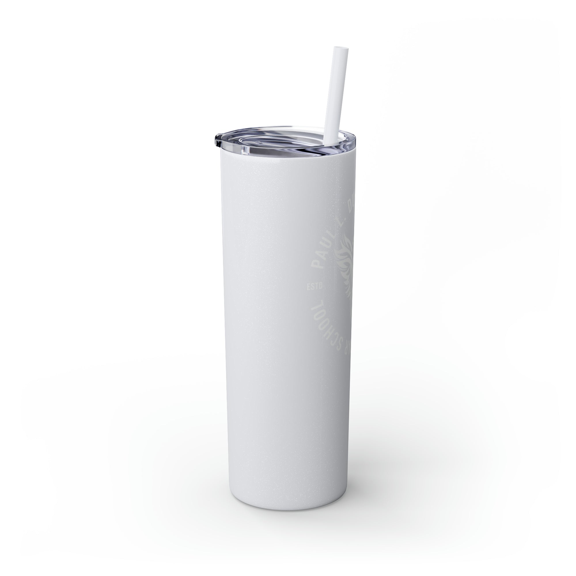 Paul L Dunbar School Skinny Tumbler with Straw, 20oz