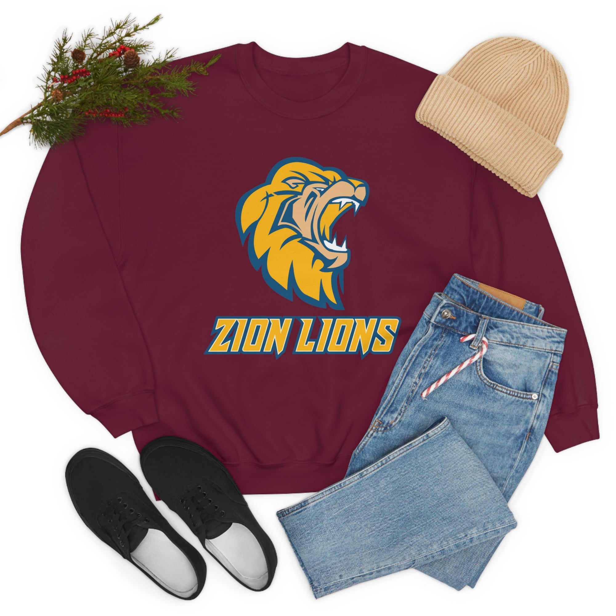 Zion Lions Crewneck Sweatshirts