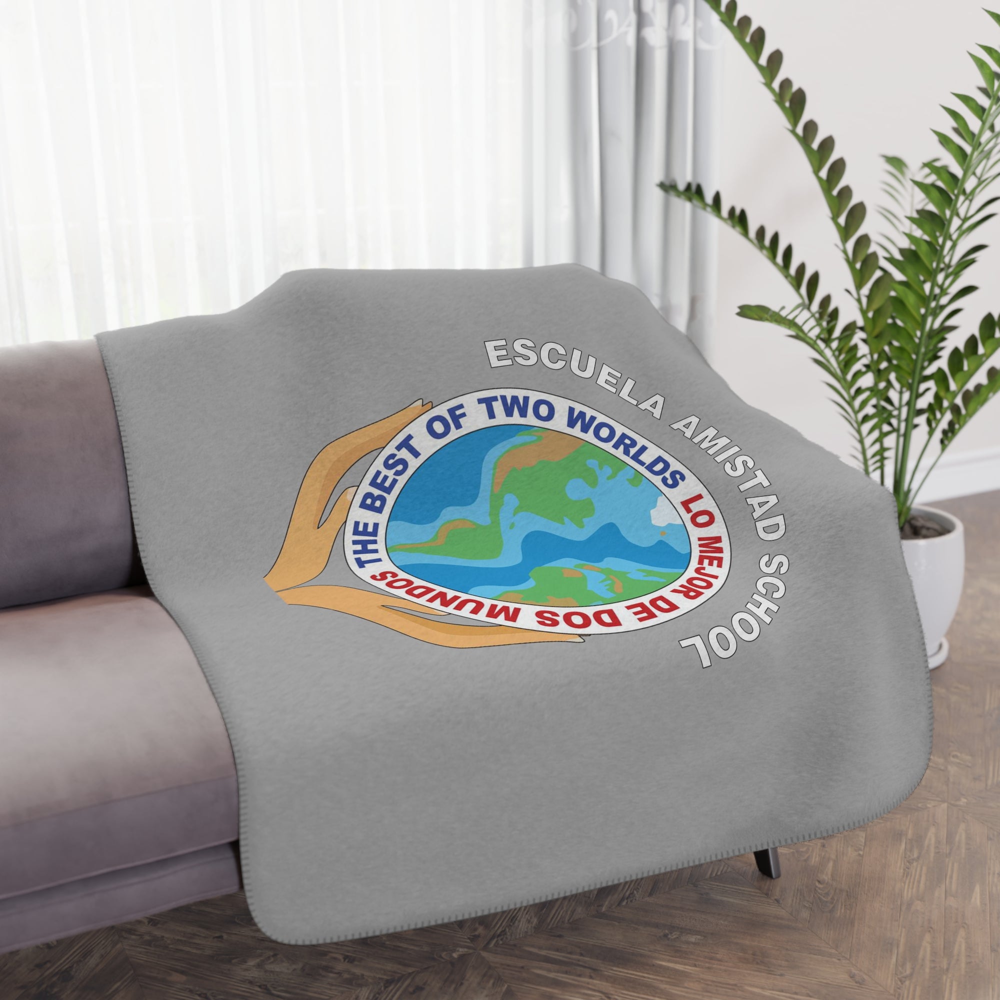 Escuela Amistad School Sherpa Blanket