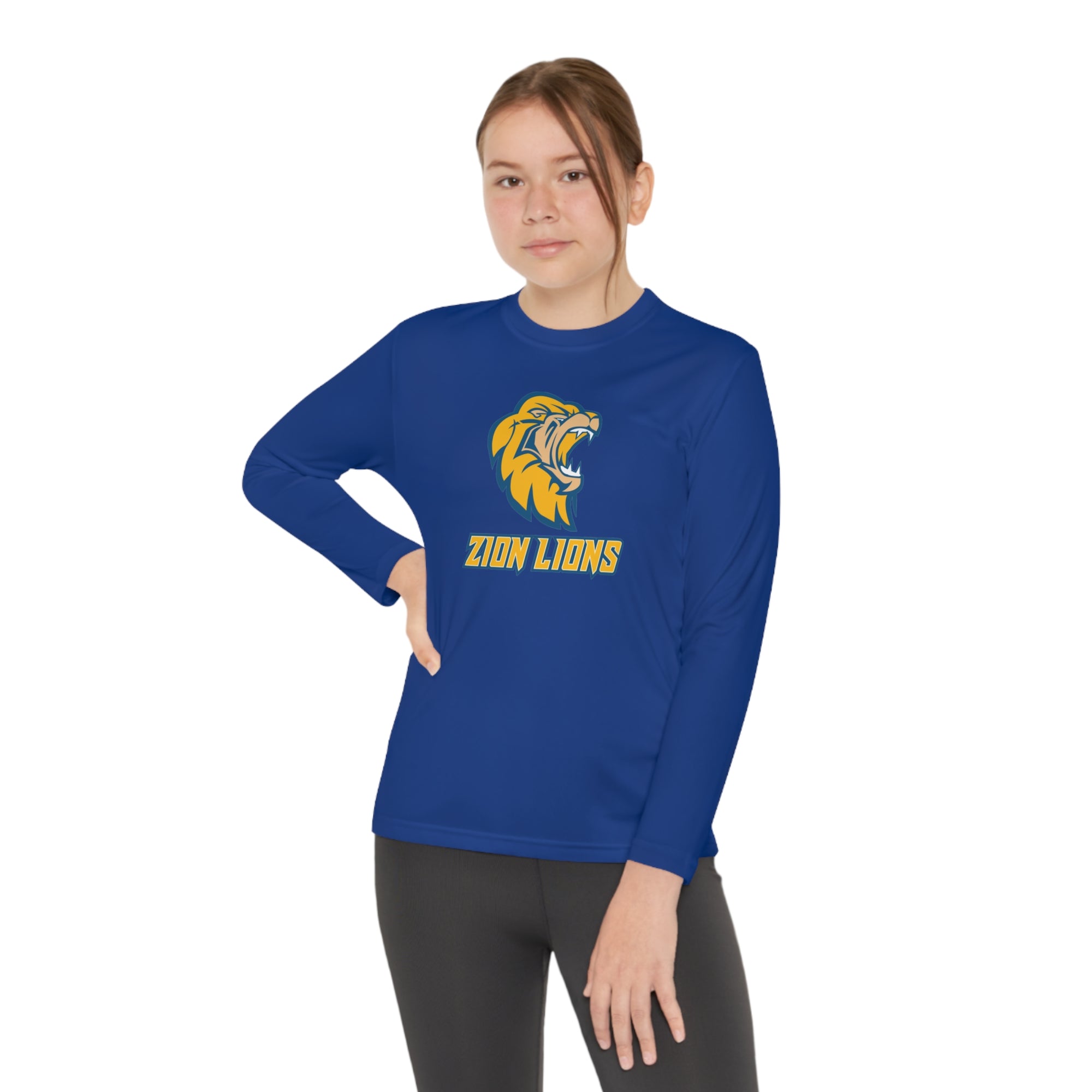 Zion Lions Youth Long Sleeve Competitor Tee - YOUTH