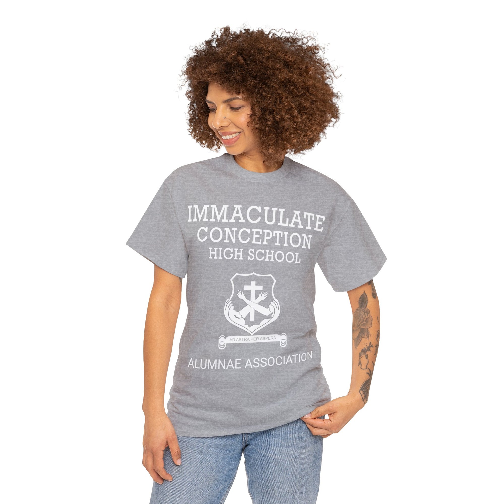 Immaculate Conception High School Alumnae Association Unisex Heavy Cotton Tee