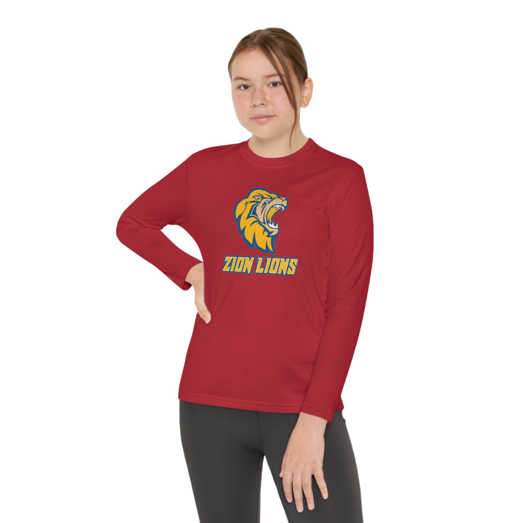 Zion Lions Youth Long Sleeve Competitor Tee - YOUTH