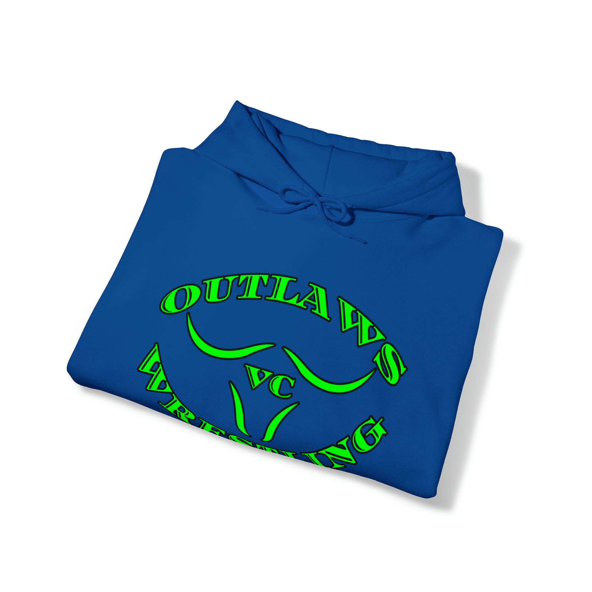 Green Outlaws Wrestling Unisex Heavy Blend™ Hooded Sweatshirt