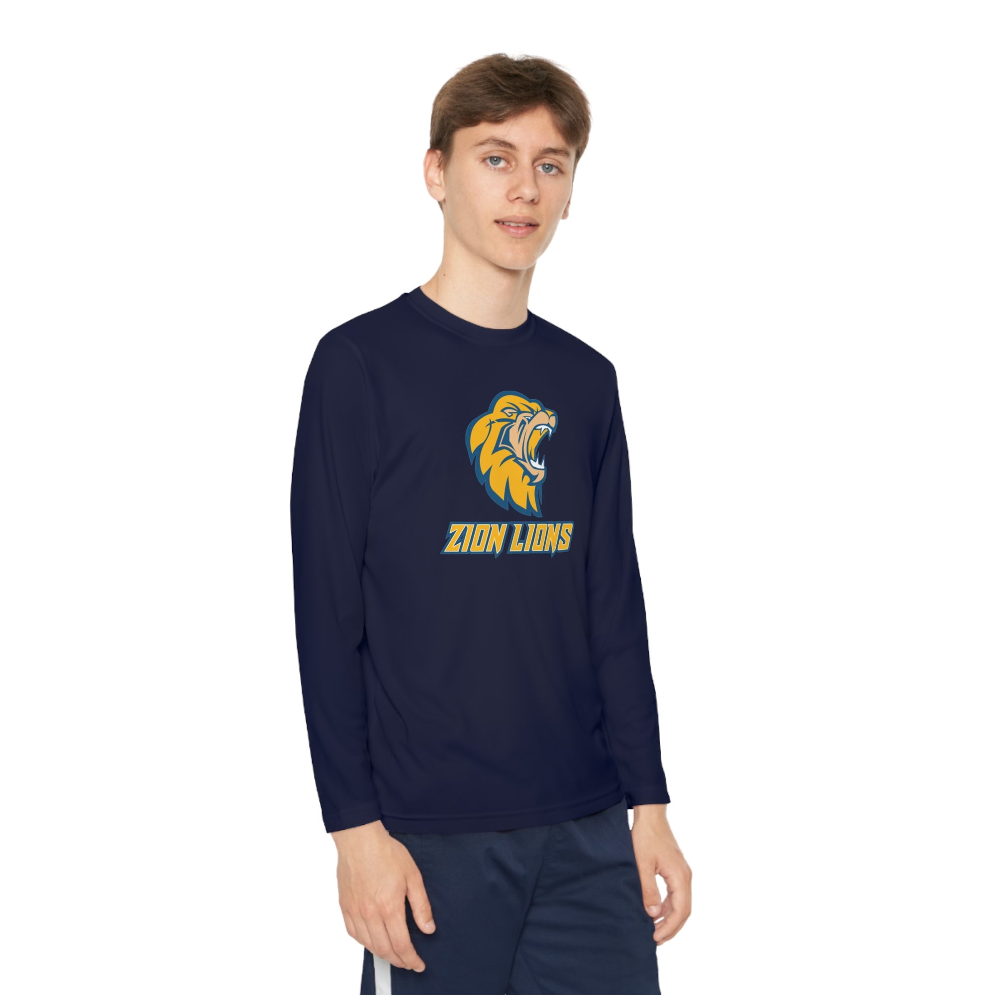 Zion Lions Youth Long Sleeve Competitor Tee - YOUTH