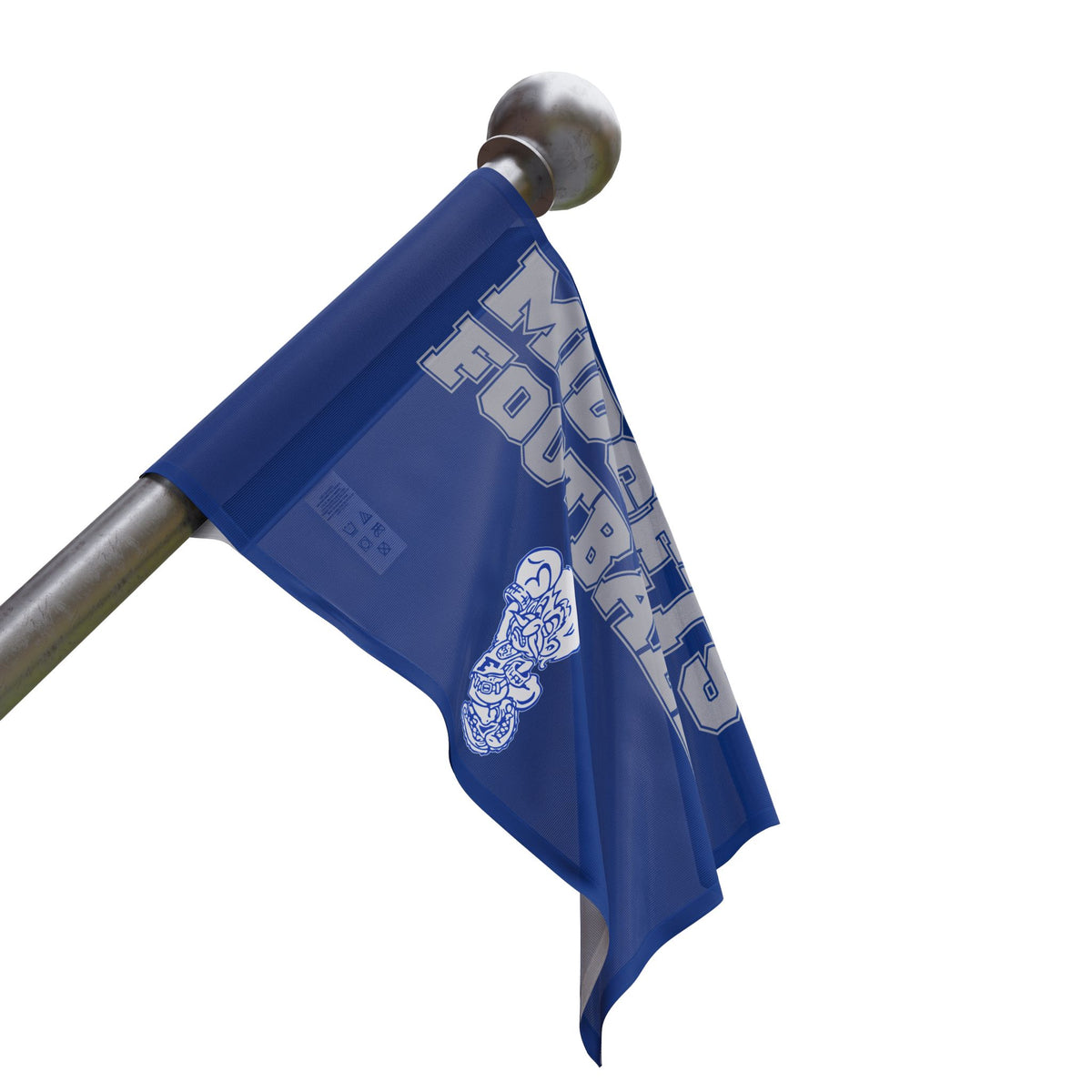 Blue with Silver Midgets Football flags