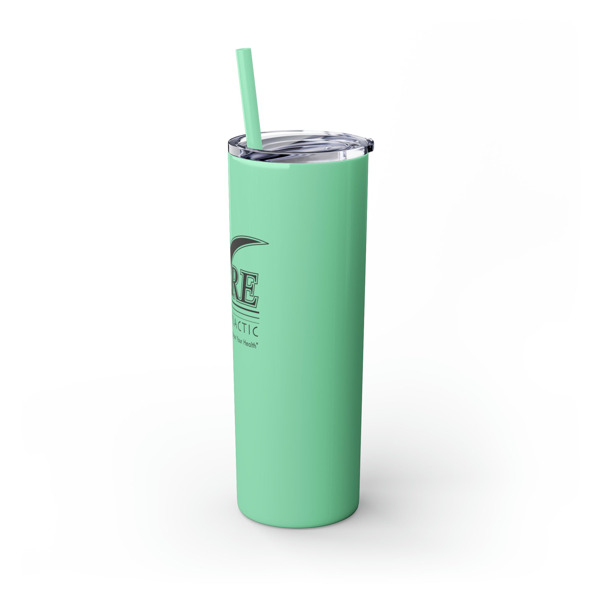 Kare Chiropractic Skinny Tumbler with Straw, 20oz