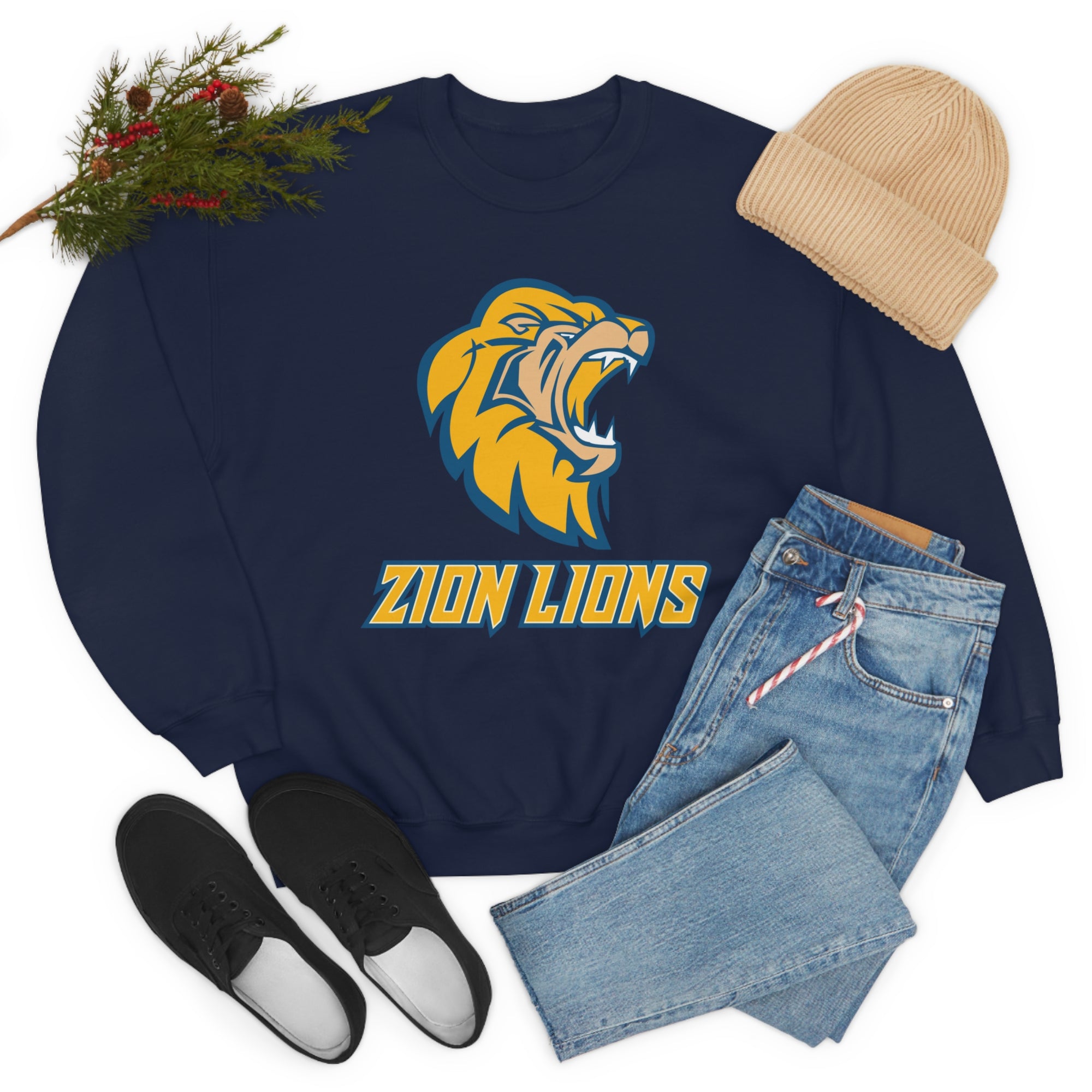 Zion Lions Crewneck Sweatshirts