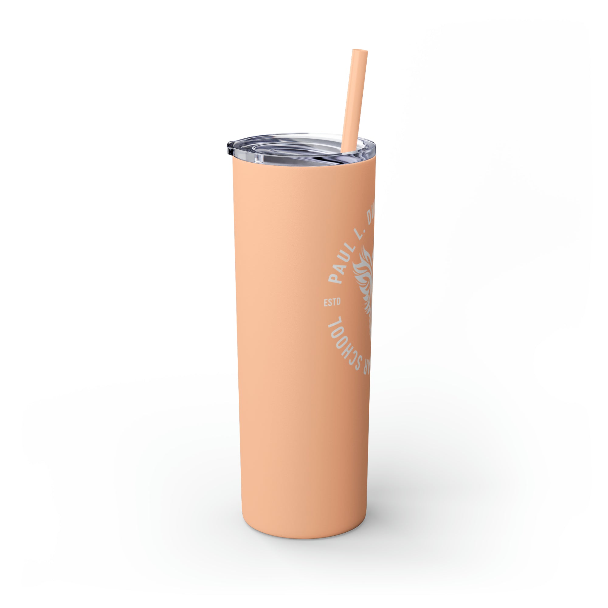 Paul L Dunbar School Skinny Tumbler with Straw, 20oz