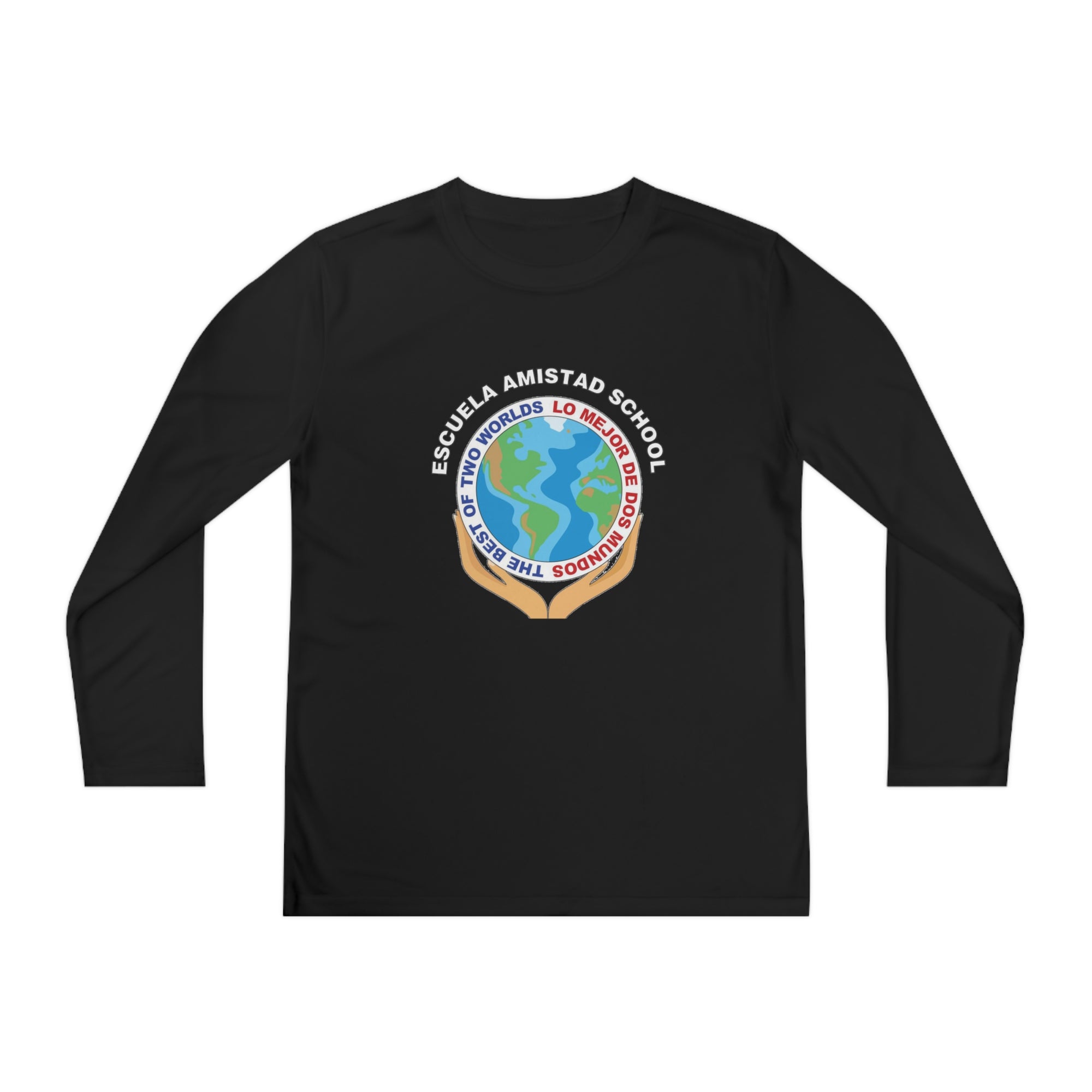 Youth Escuela Amistad School Long Sleeve Competitor Tee