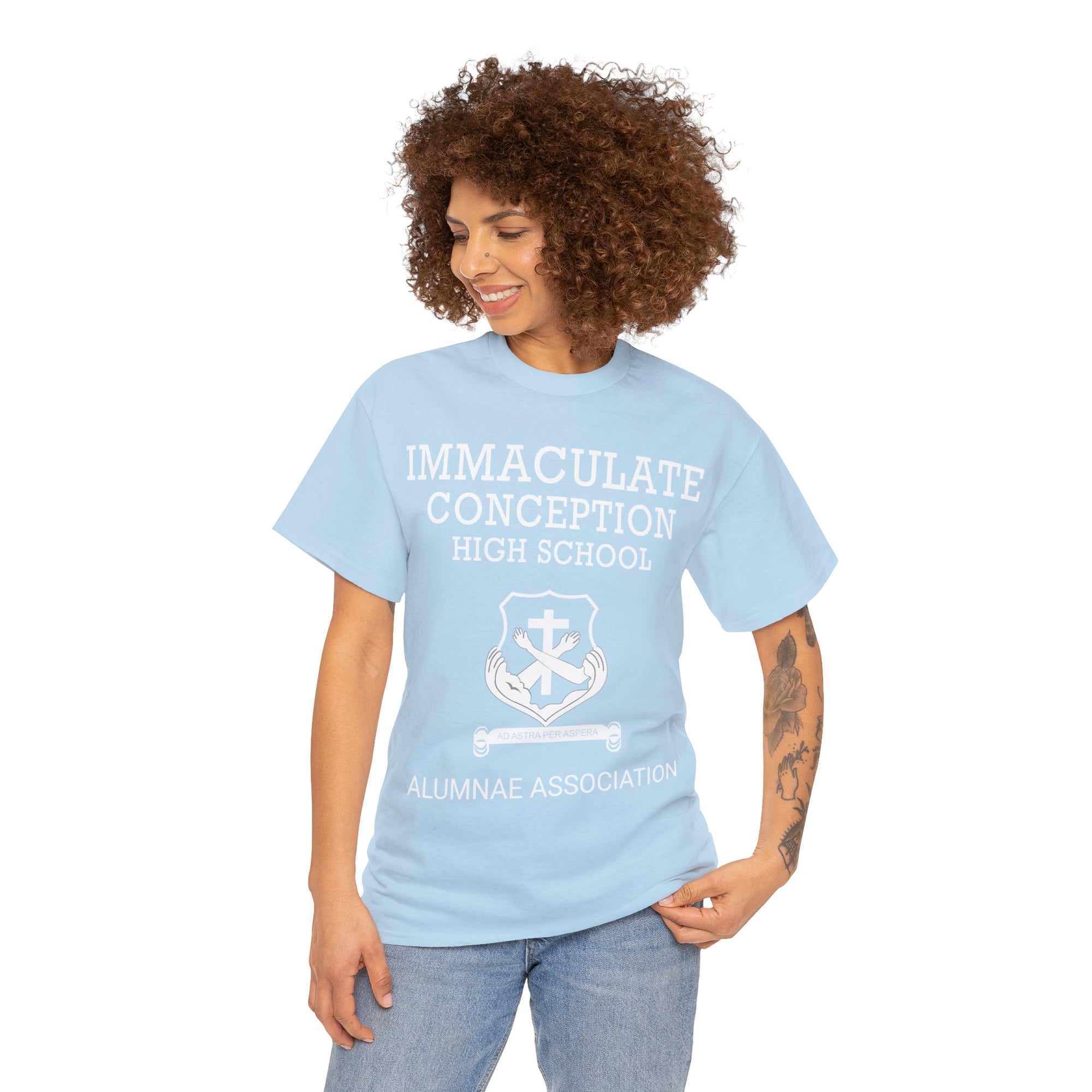 Immaculate Conception High School Alumnae Association Unisex Heavy Cotton Tee