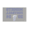 Silver Midgets Football flags with Blue Lettereing