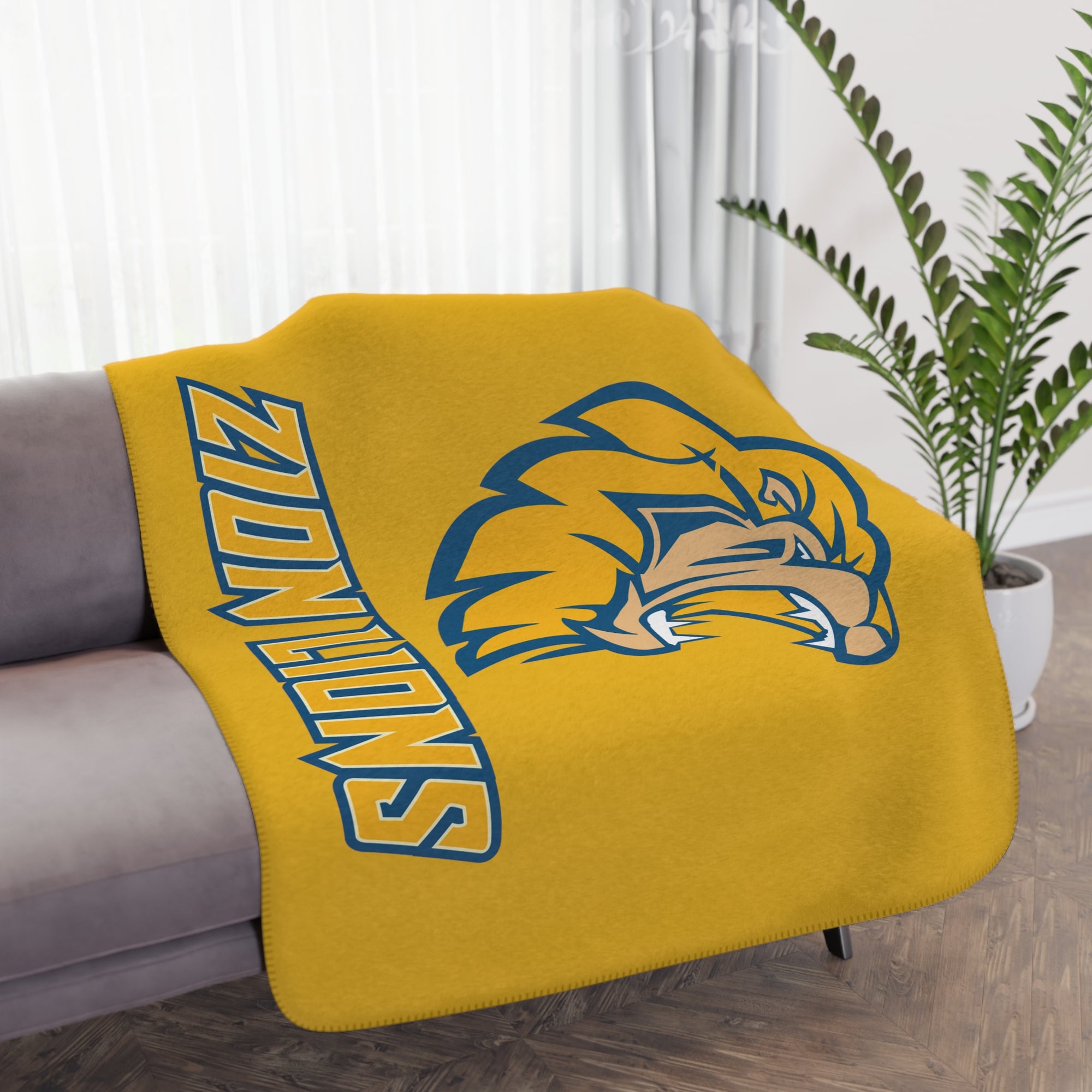 Zion Lions Sherpa Blanket