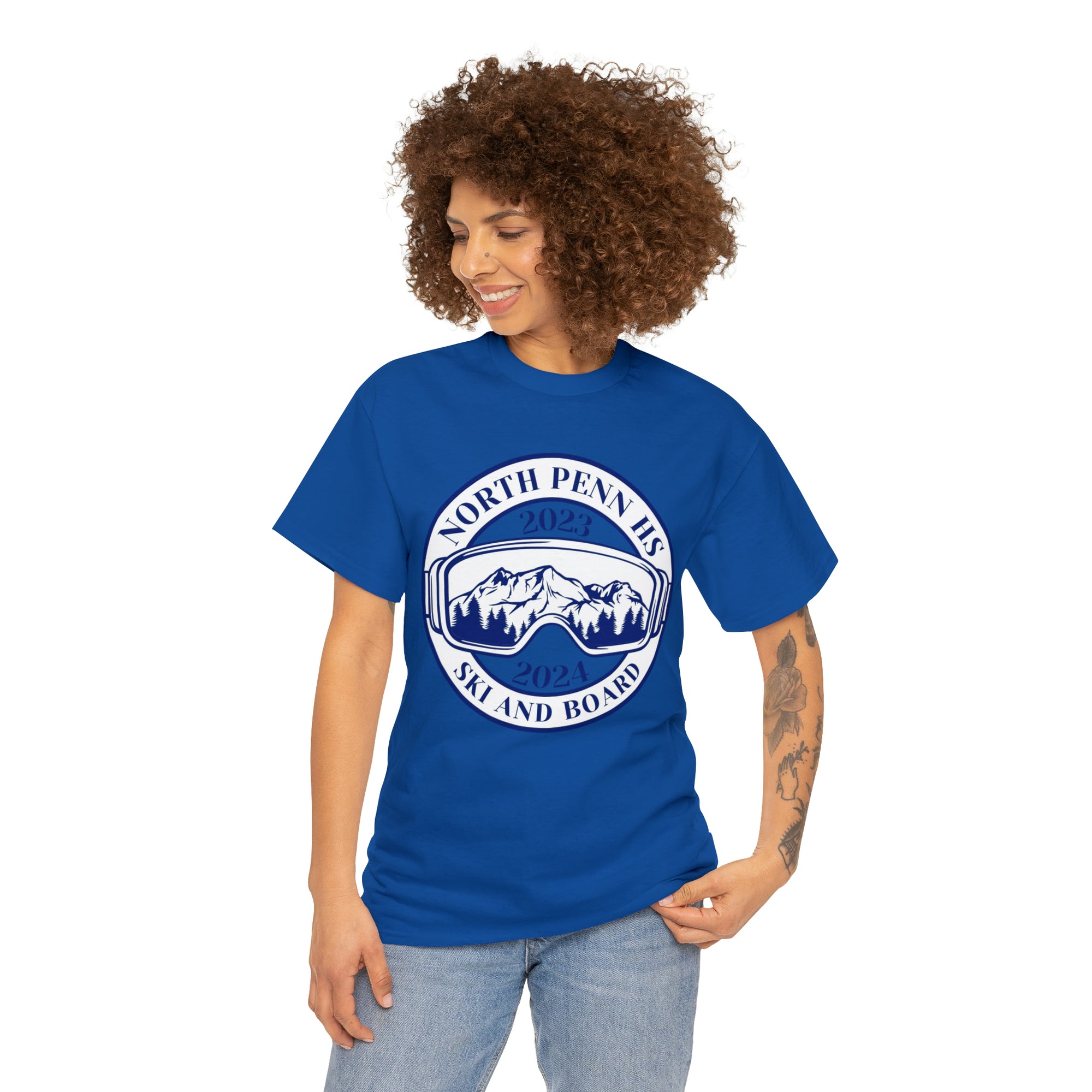 North Penn HS Ski &amp; Board Unisex Heavy Cotton Tee