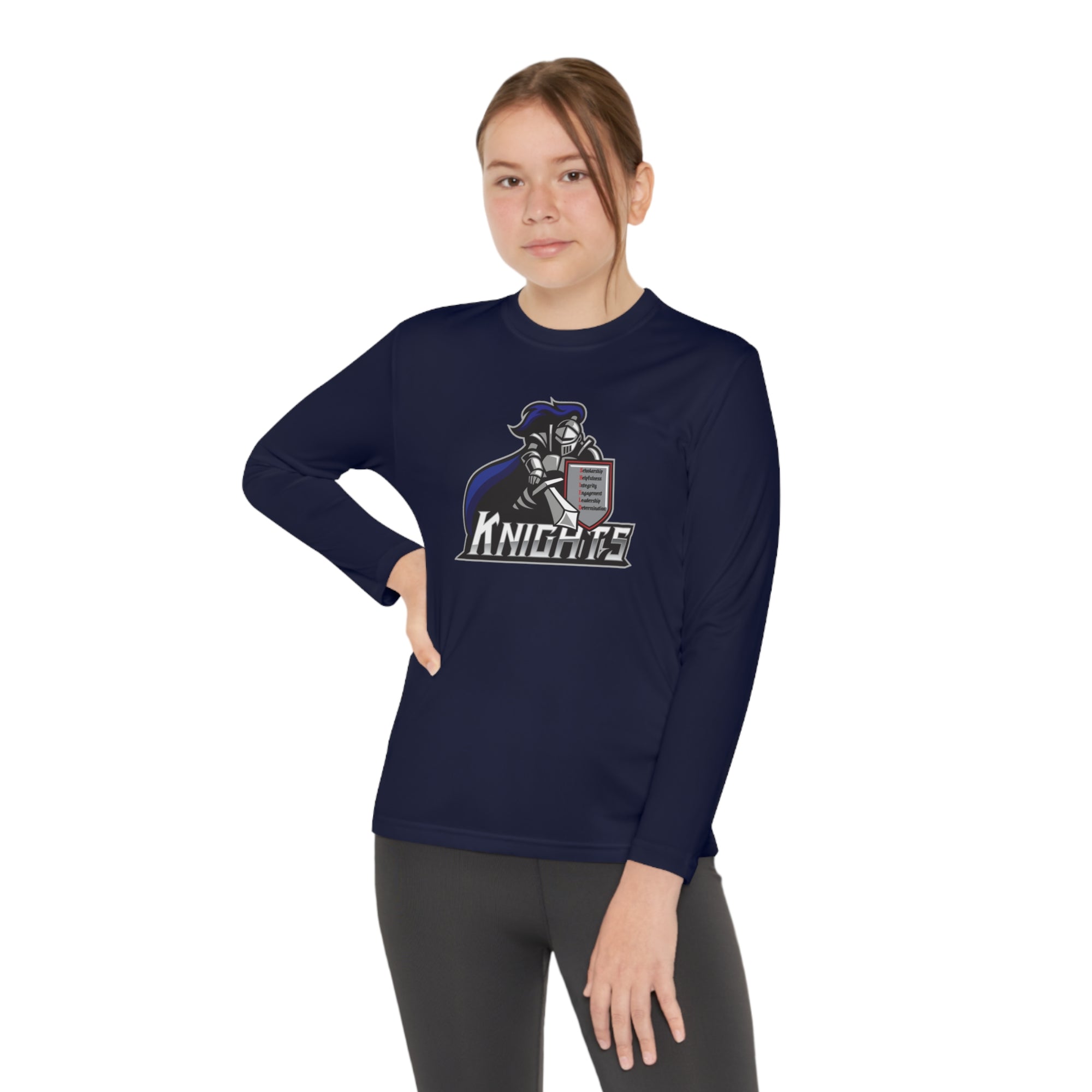 North Pole Middle School Long Sleeve Competitor Tee - YOUTH