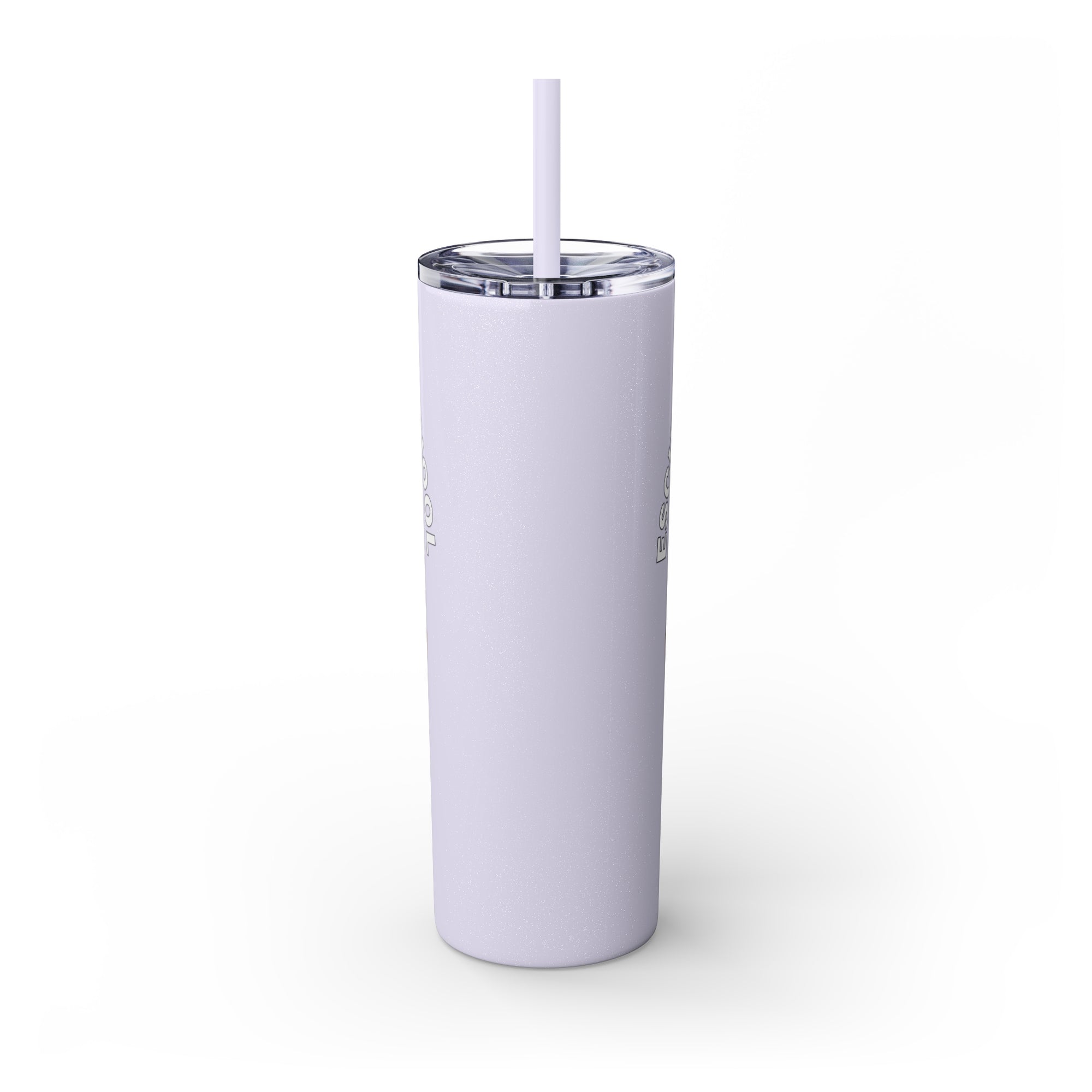 Escuela Amistad School Skinny Tumbler with Straw, 20oz