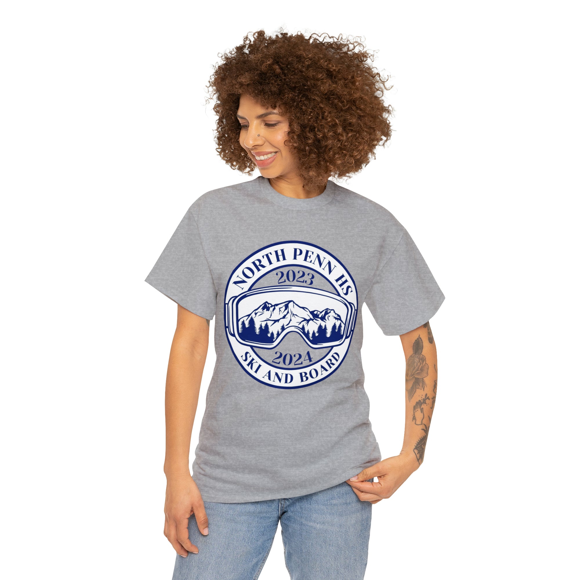 North Penn HS Ski &amp; Board Unisex Heavy Cotton Tee