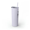 Kare Chiropractic Skinny Tumbler with Straw, 20oz