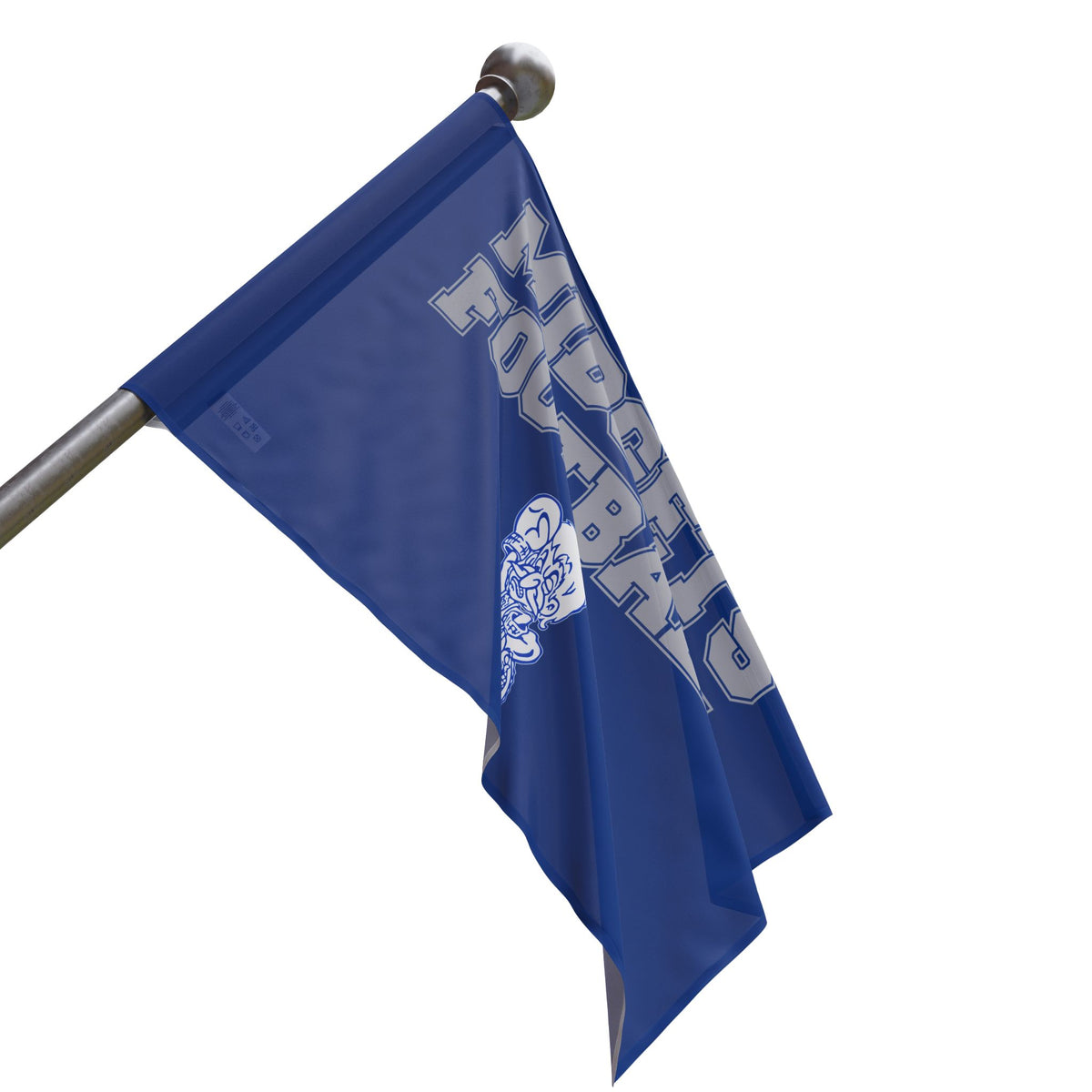 Blue with Silver Midgets Football flags