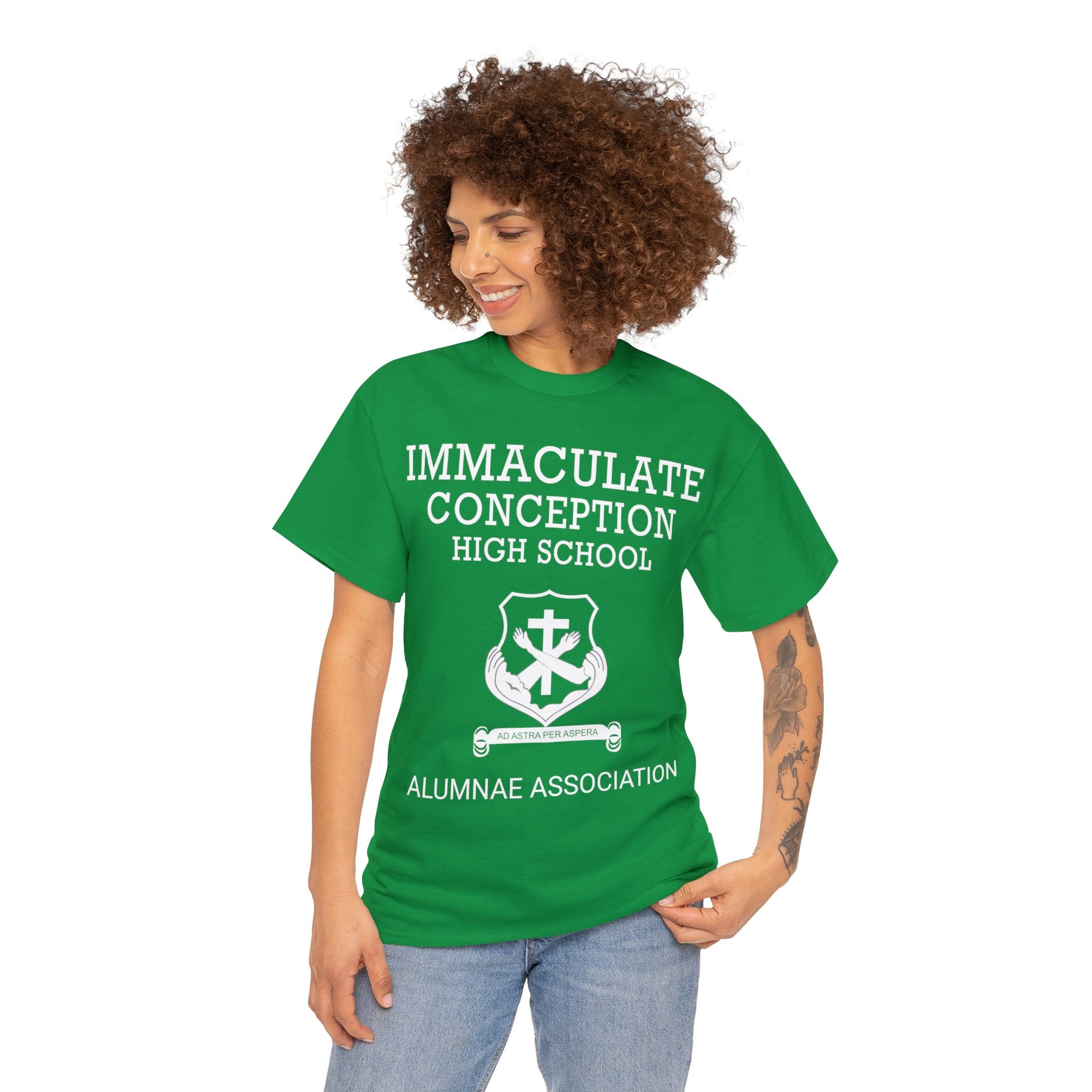Immaculate Conception High School Alumnae Association Unisex Heavy Cotton Tee