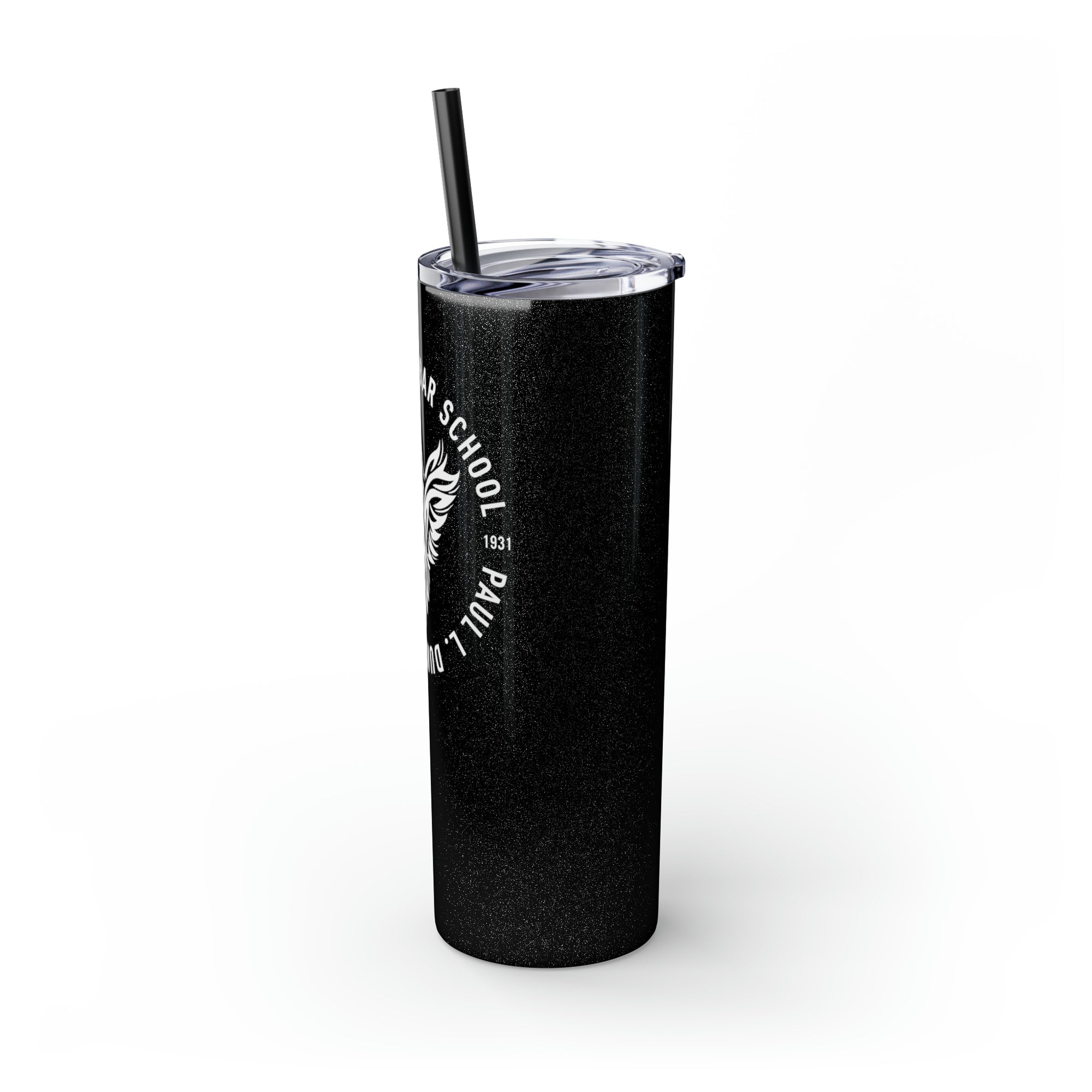Paul L Dunbar School Skinny Tumbler with Straw, 20oz