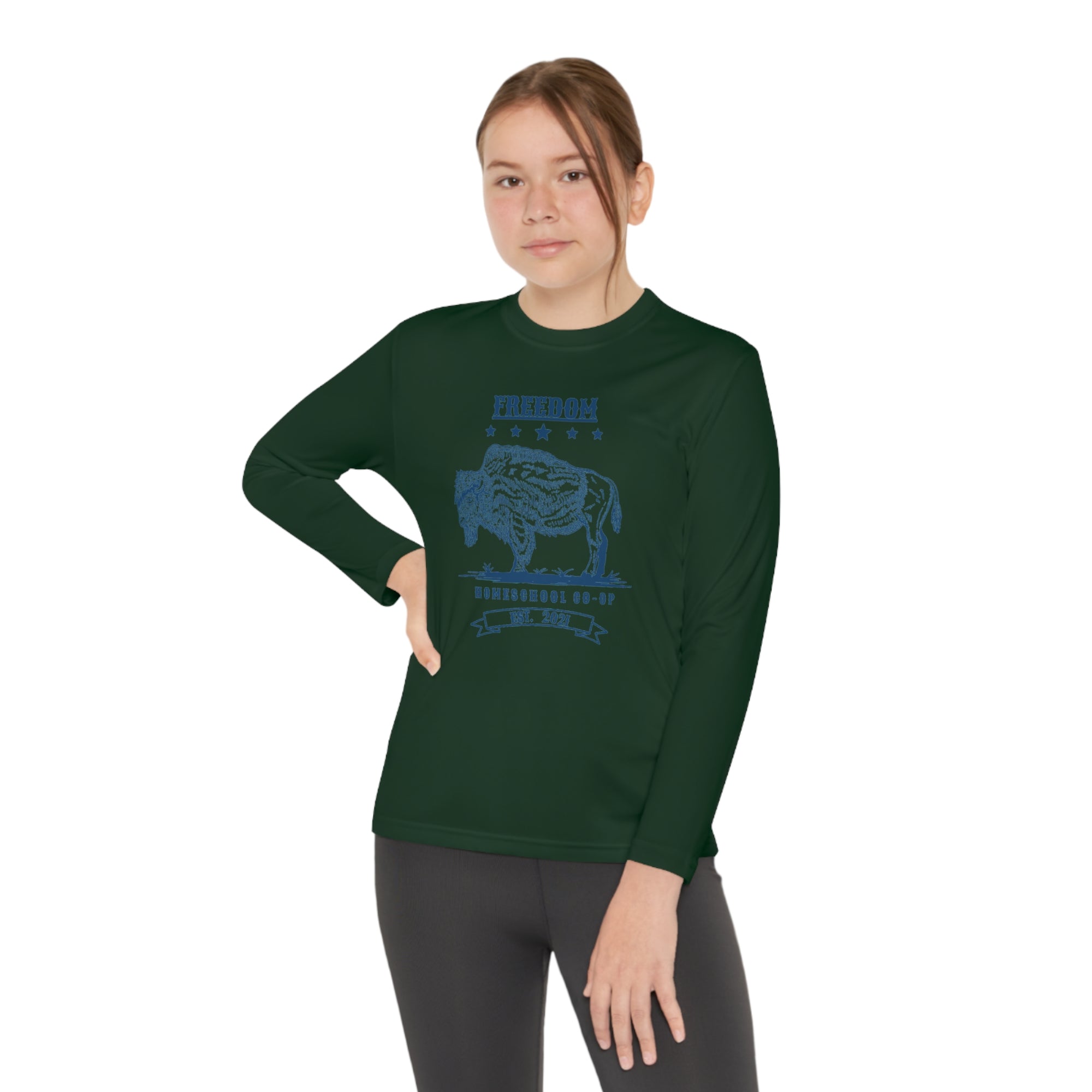 Youth Freedom Homeschool Co-op Long Sleeve Competitor Tee