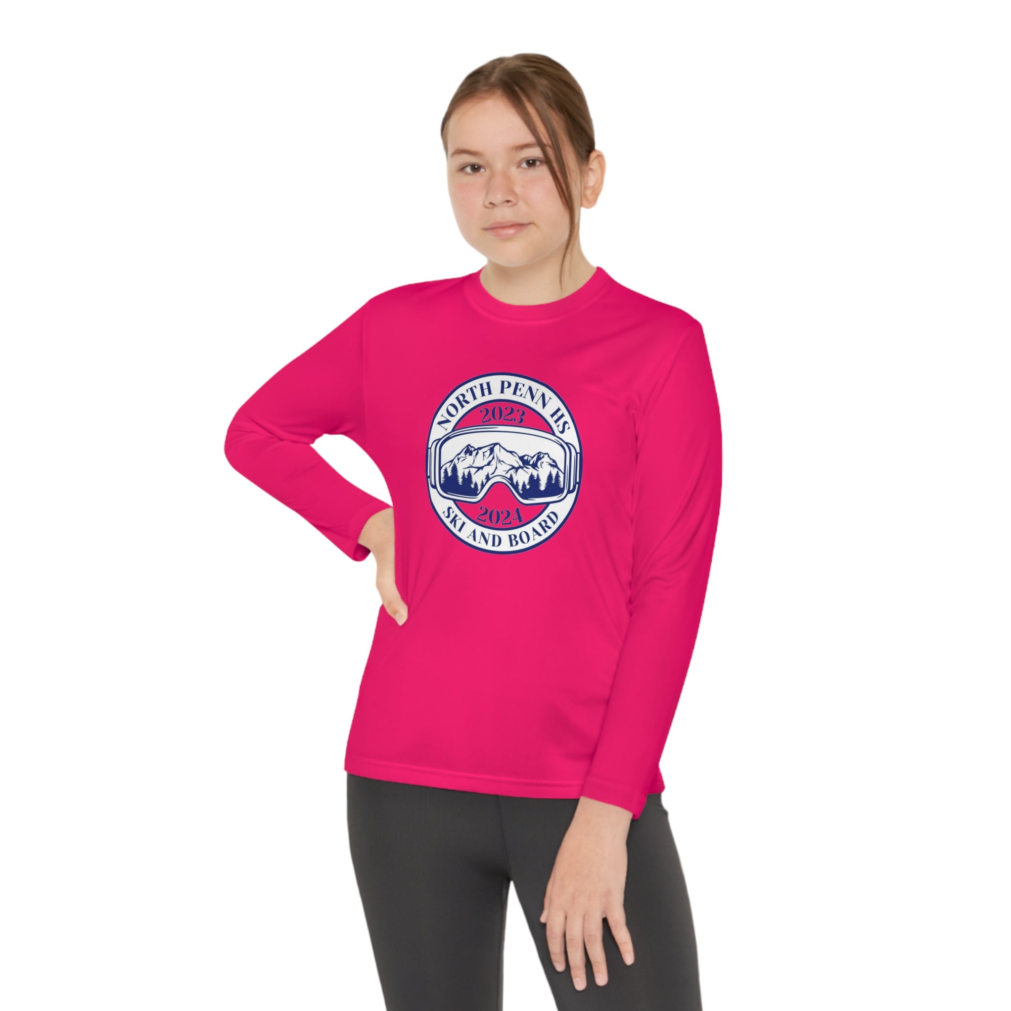 North Penn HS Ski &amp; Board youth Logo Long Sleeve Competitor Youth Tee