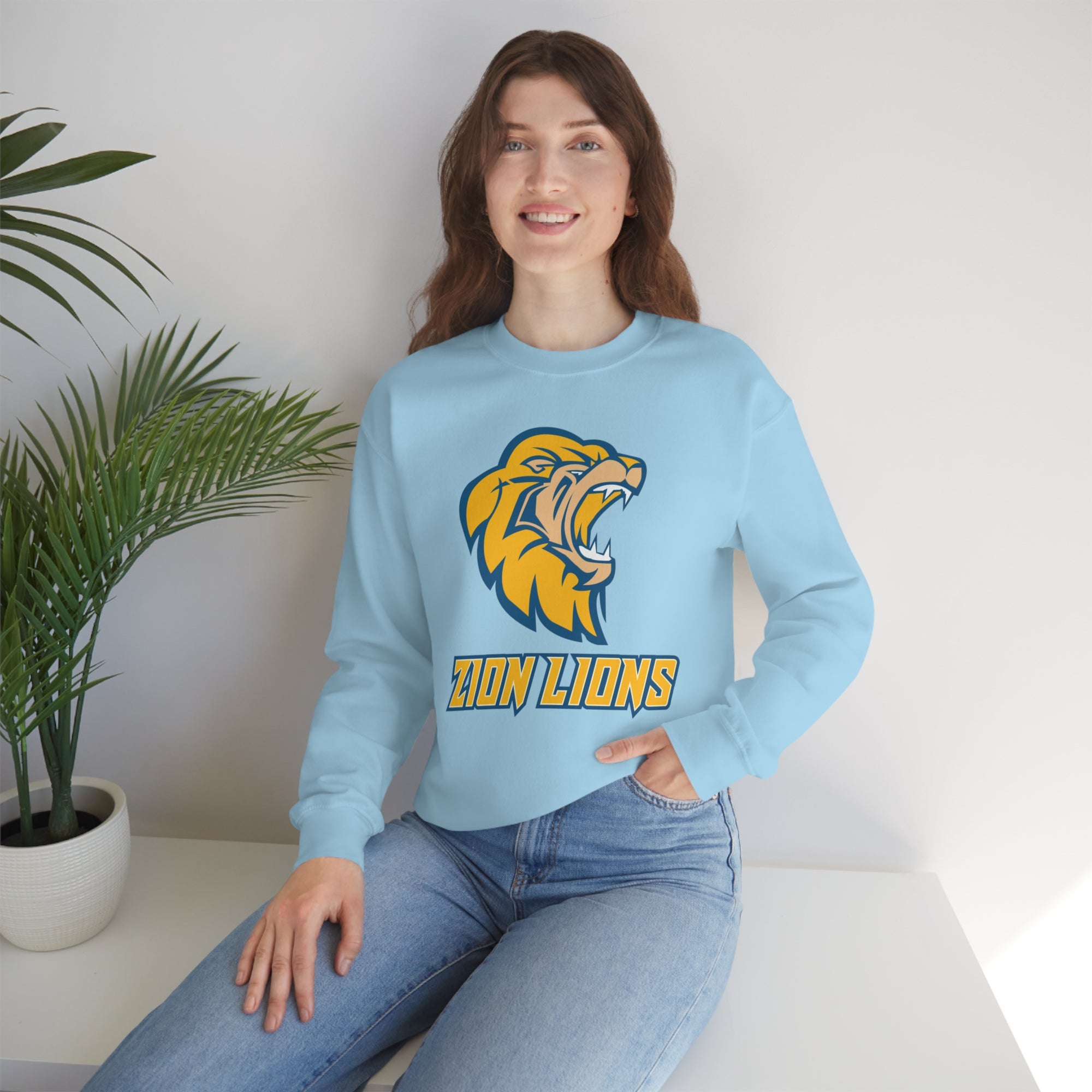 Zion Lions Crewneck Sweatshirts
