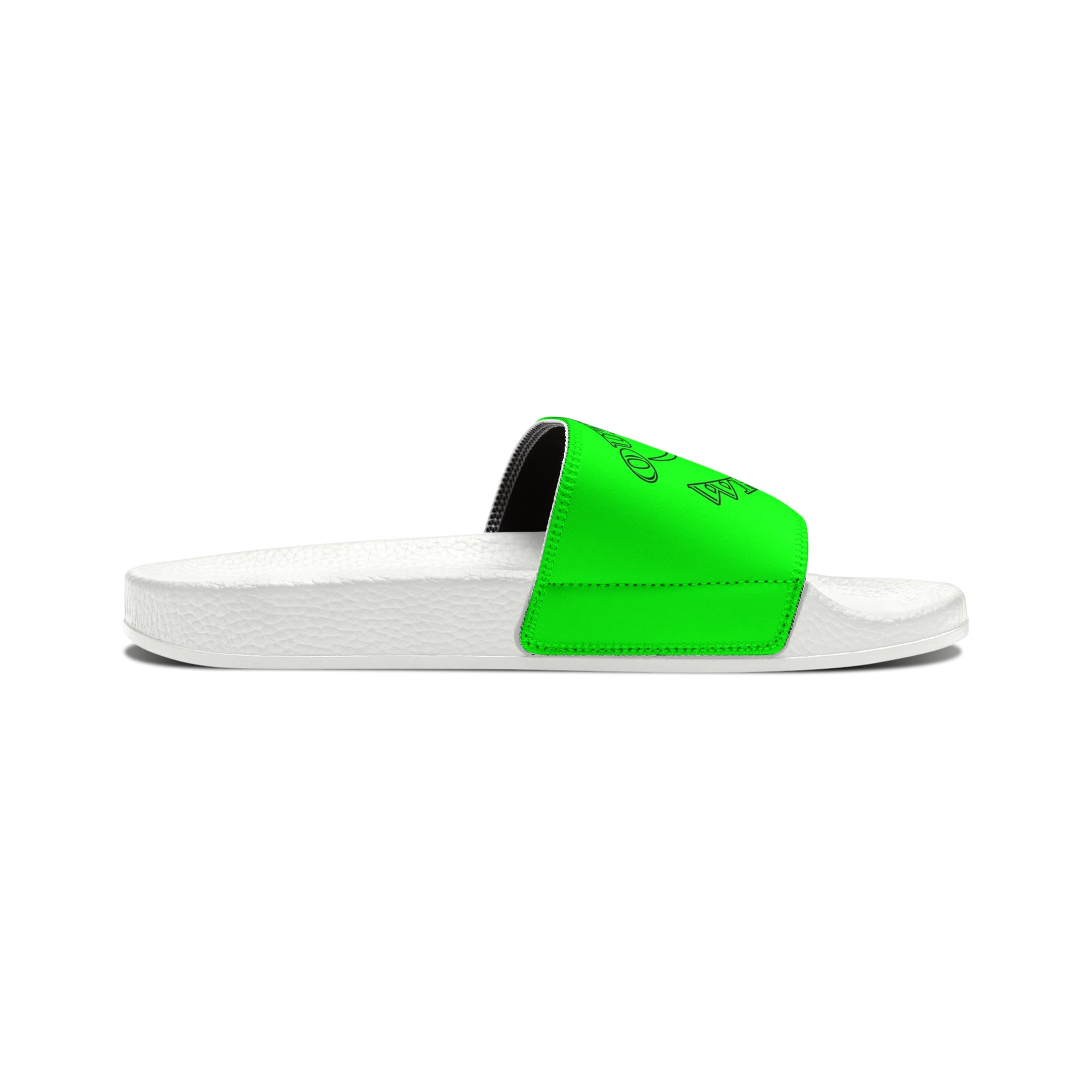 Green Outlaws Wrestling Slide Sandals