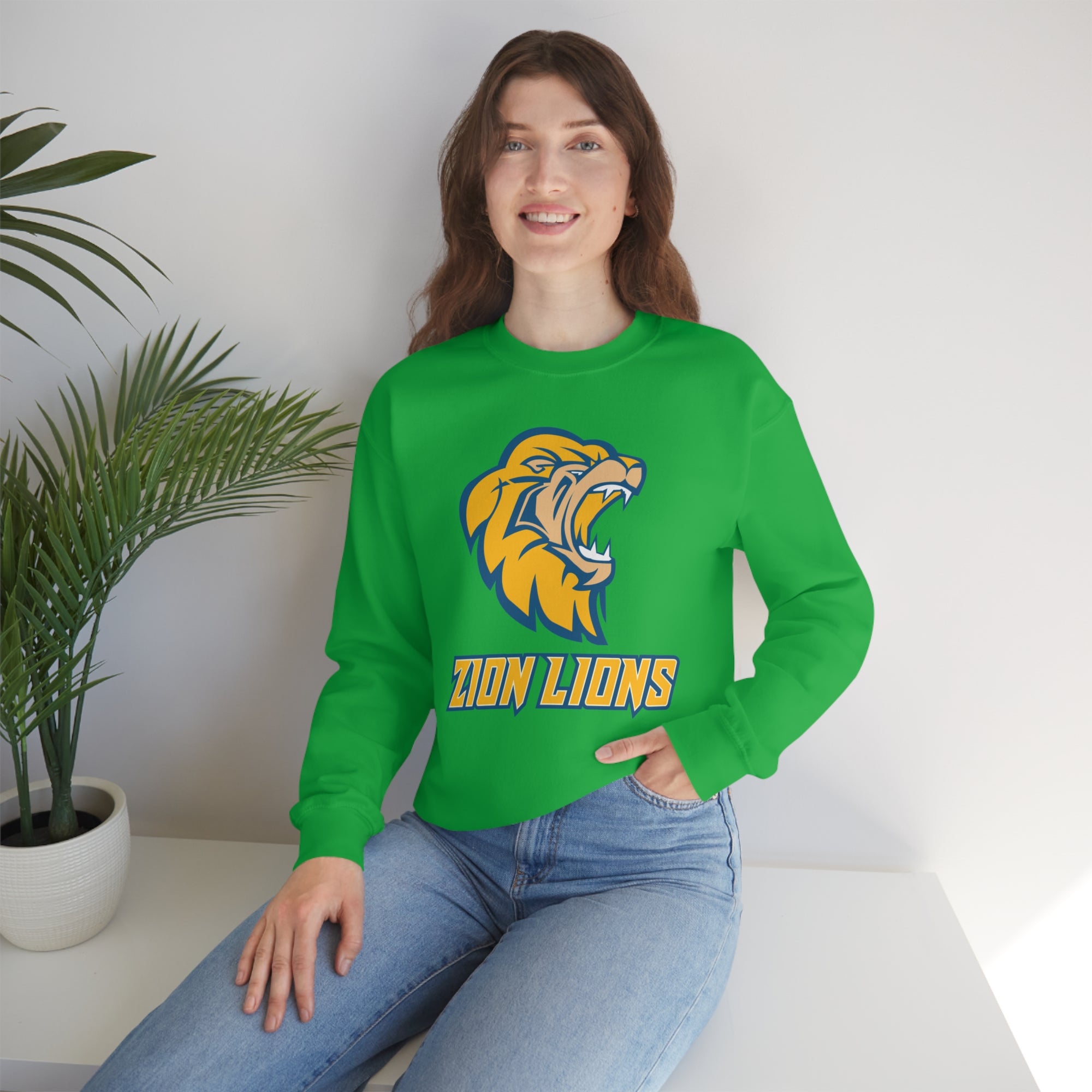 Zion Lions Crewneck Sweatshirts