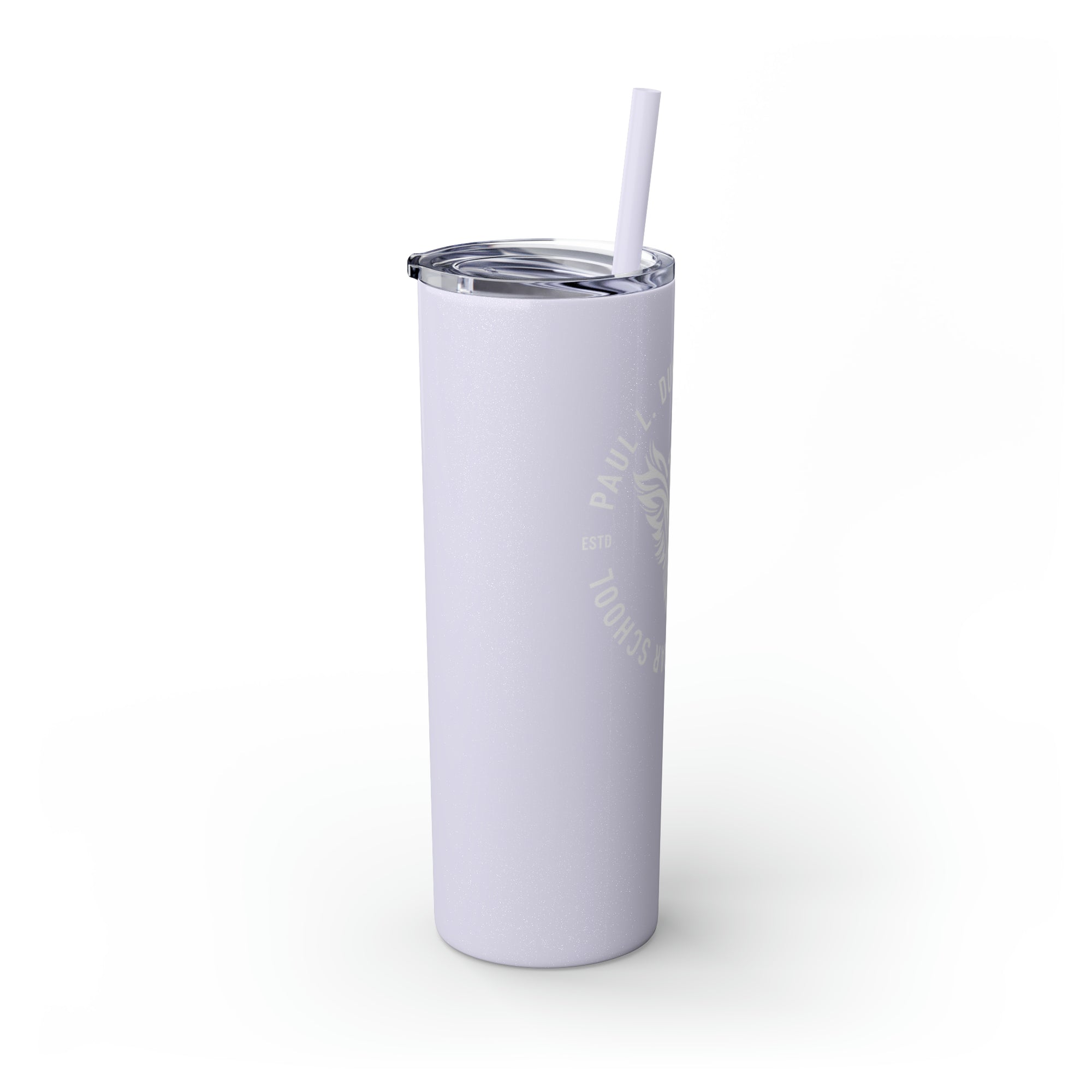 Paul L Dunbar School Skinny Tumbler with Straw, 20oz