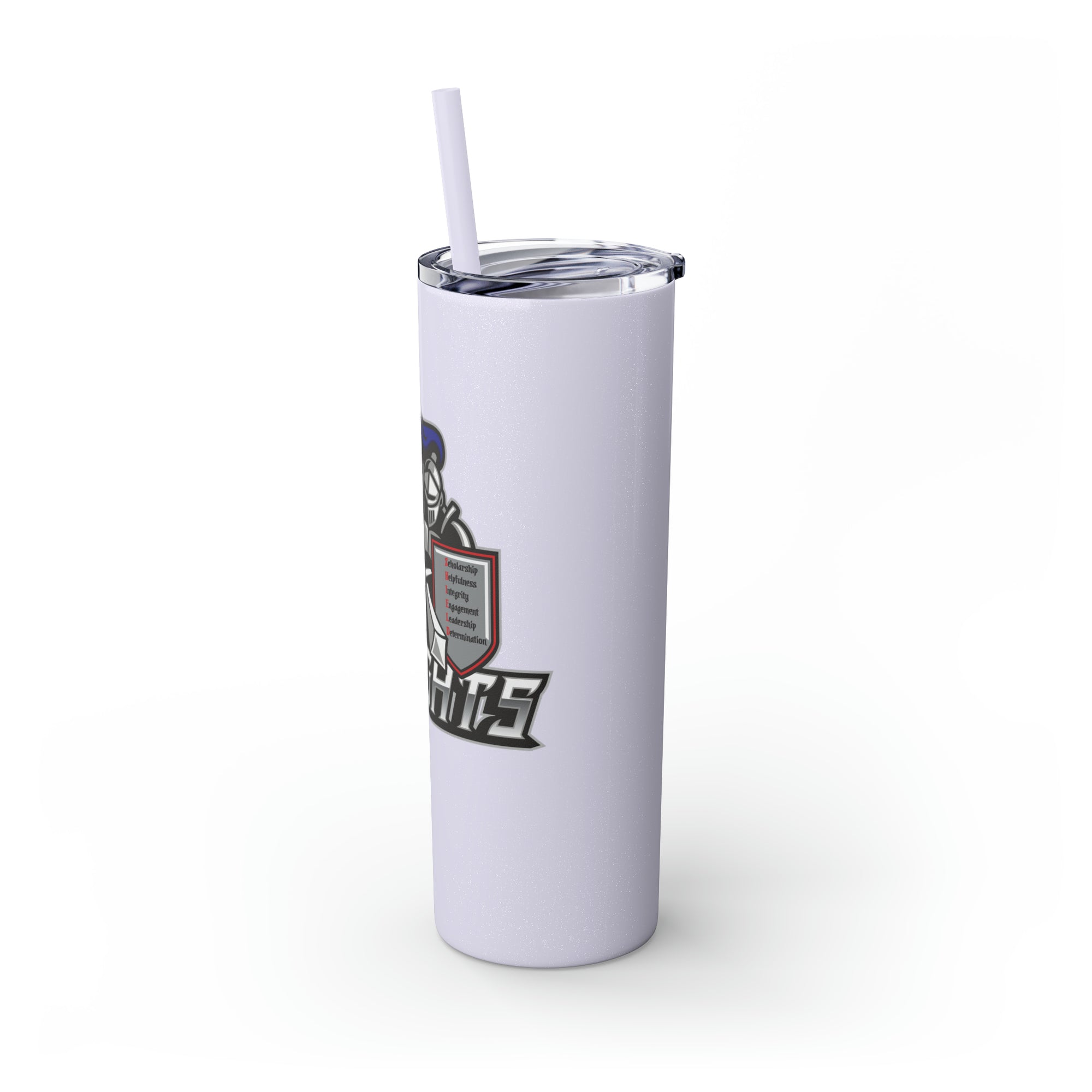 North Pole Middle School Skinny Tumbler with Straw, 20oz