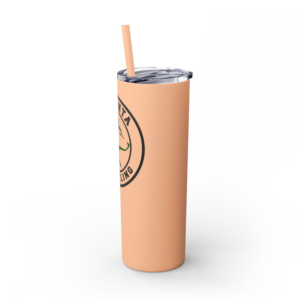 Atlanta Wrestling Skinny Tumbler with Straw, 20oz