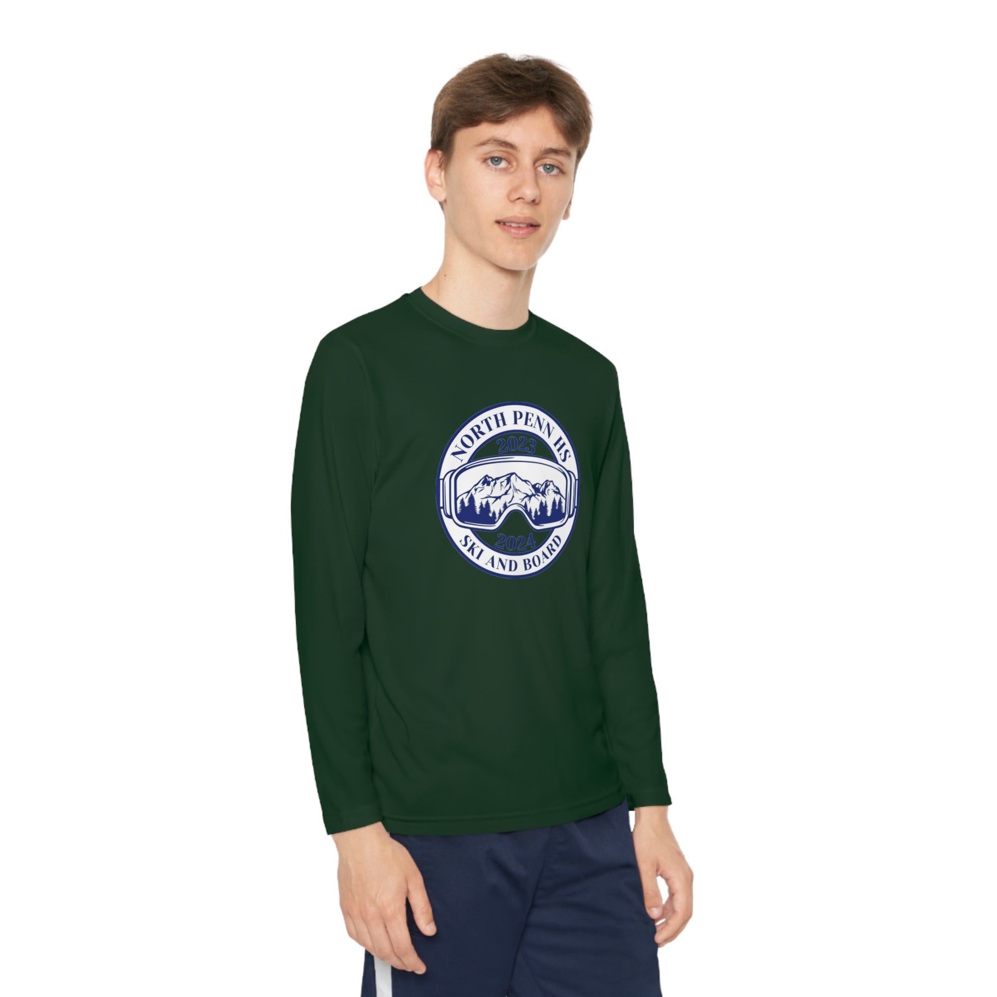 North Penn HS Ski &amp; Board youth Logo Long Sleeve Competitor Youth Tee