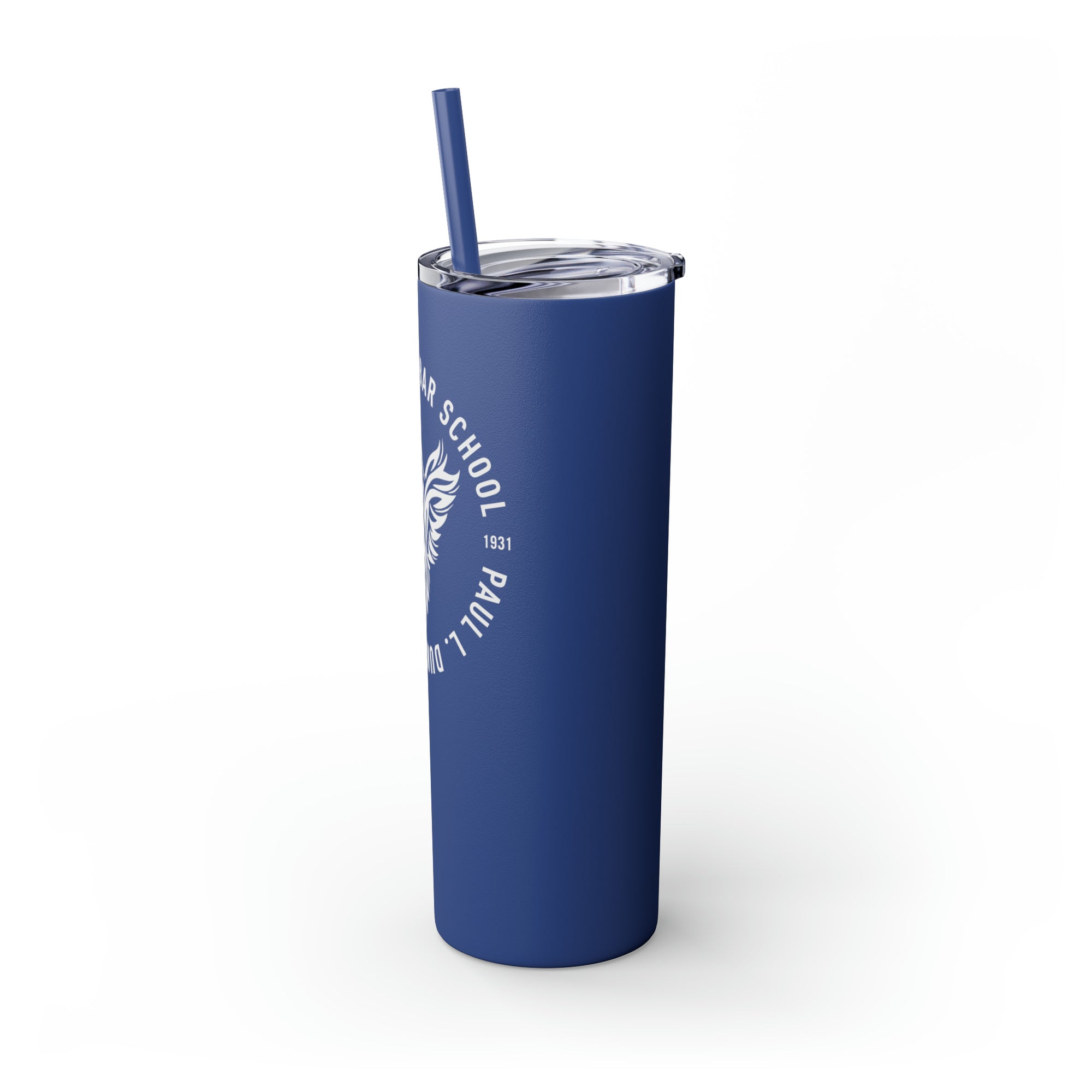 Paul L Dunbar School Skinny Tumbler with Straw, 20oz