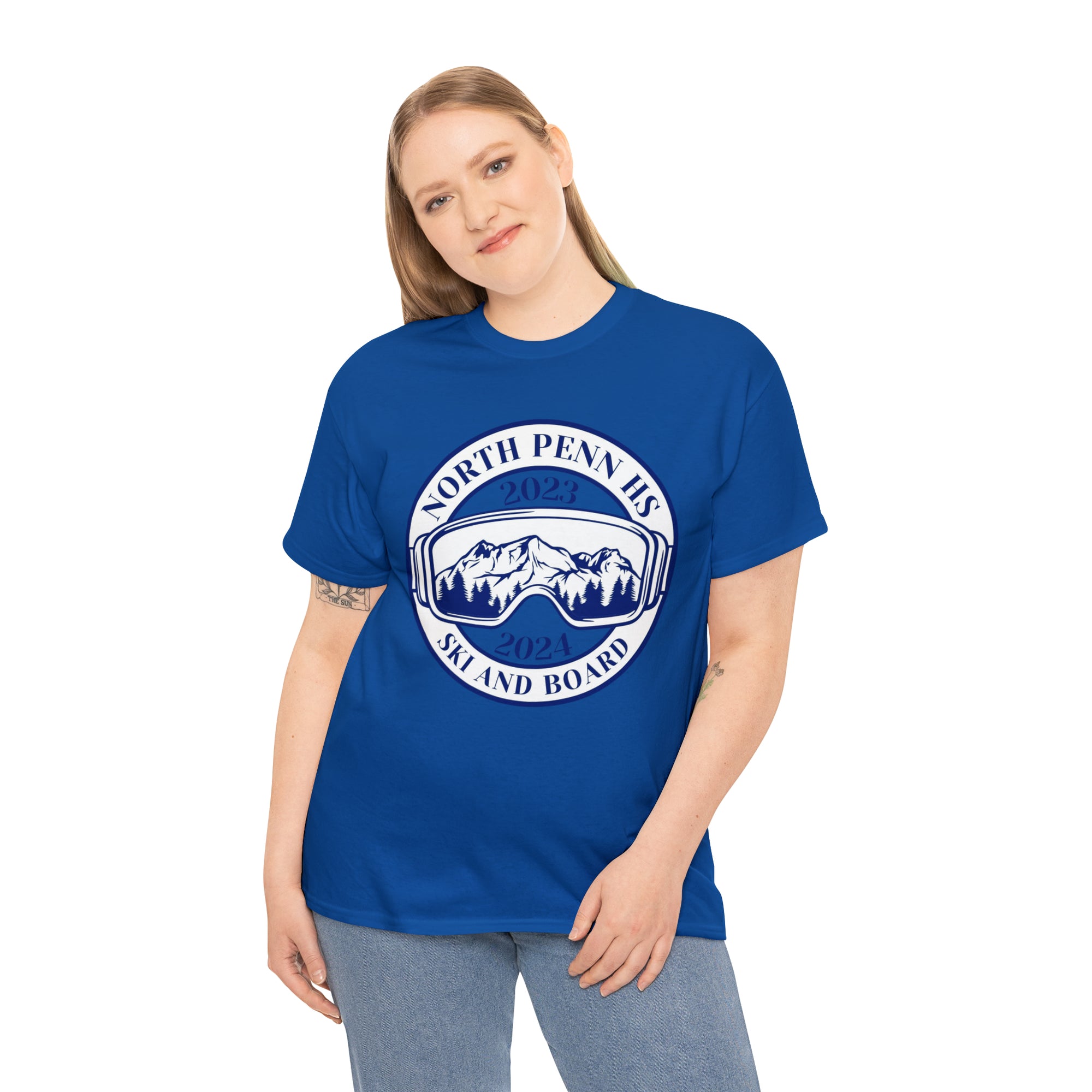 North Penn HS Ski &amp; Board Unisex Heavy Cotton Tee