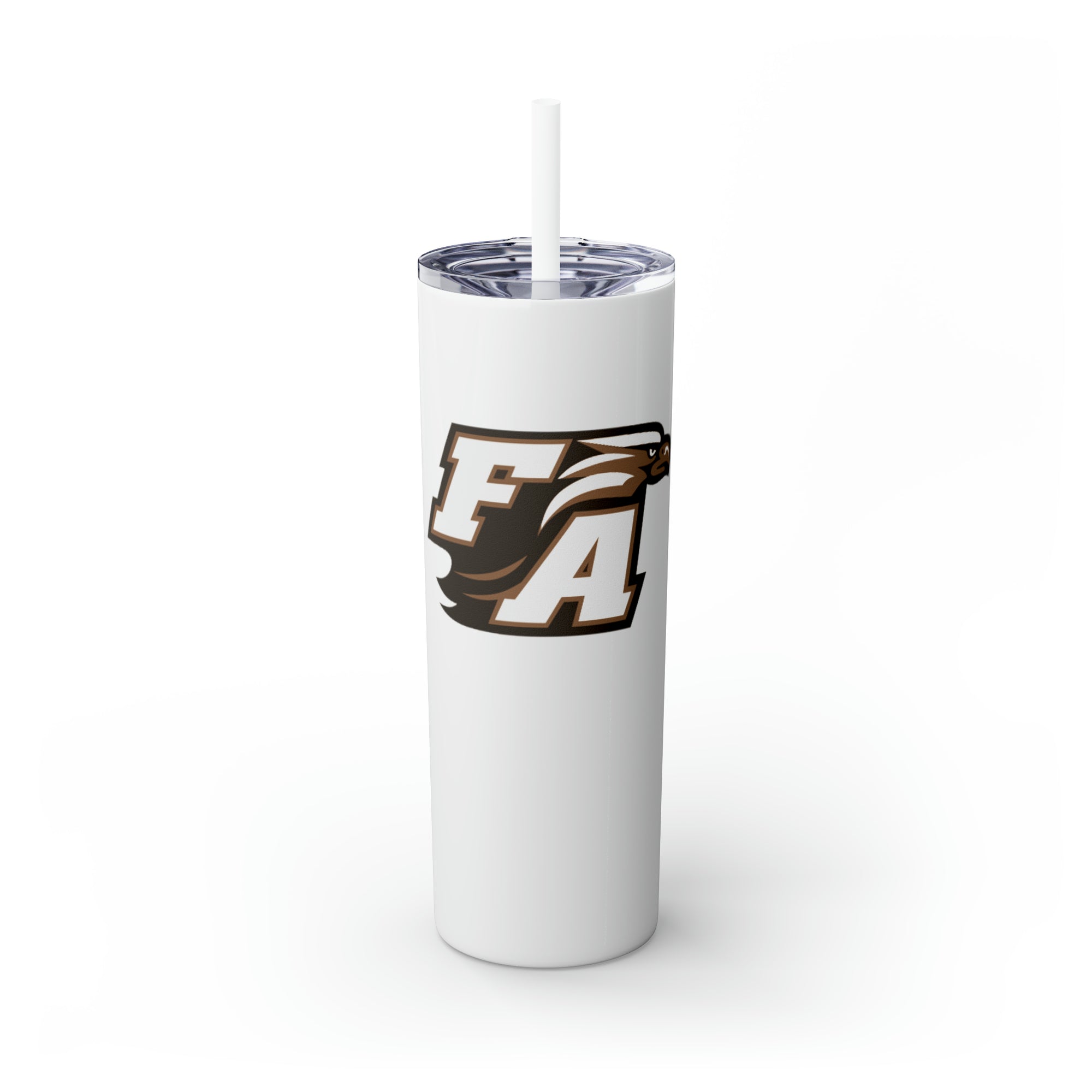 First Academy Drama Team Skinny Tumbler with Straw, 20oz