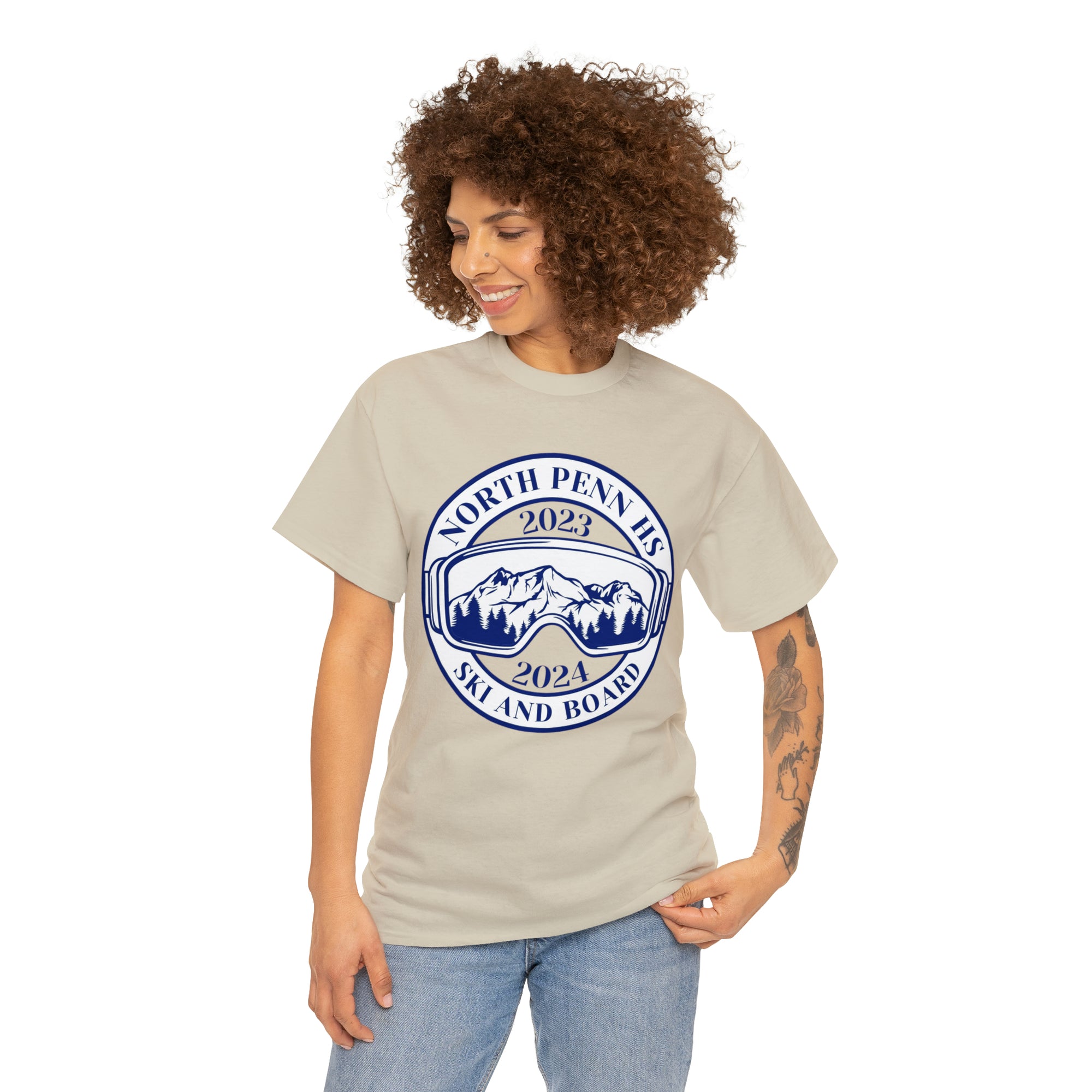 North Penn HS Ski &amp; Board Unisex Heavy Cotton Tee