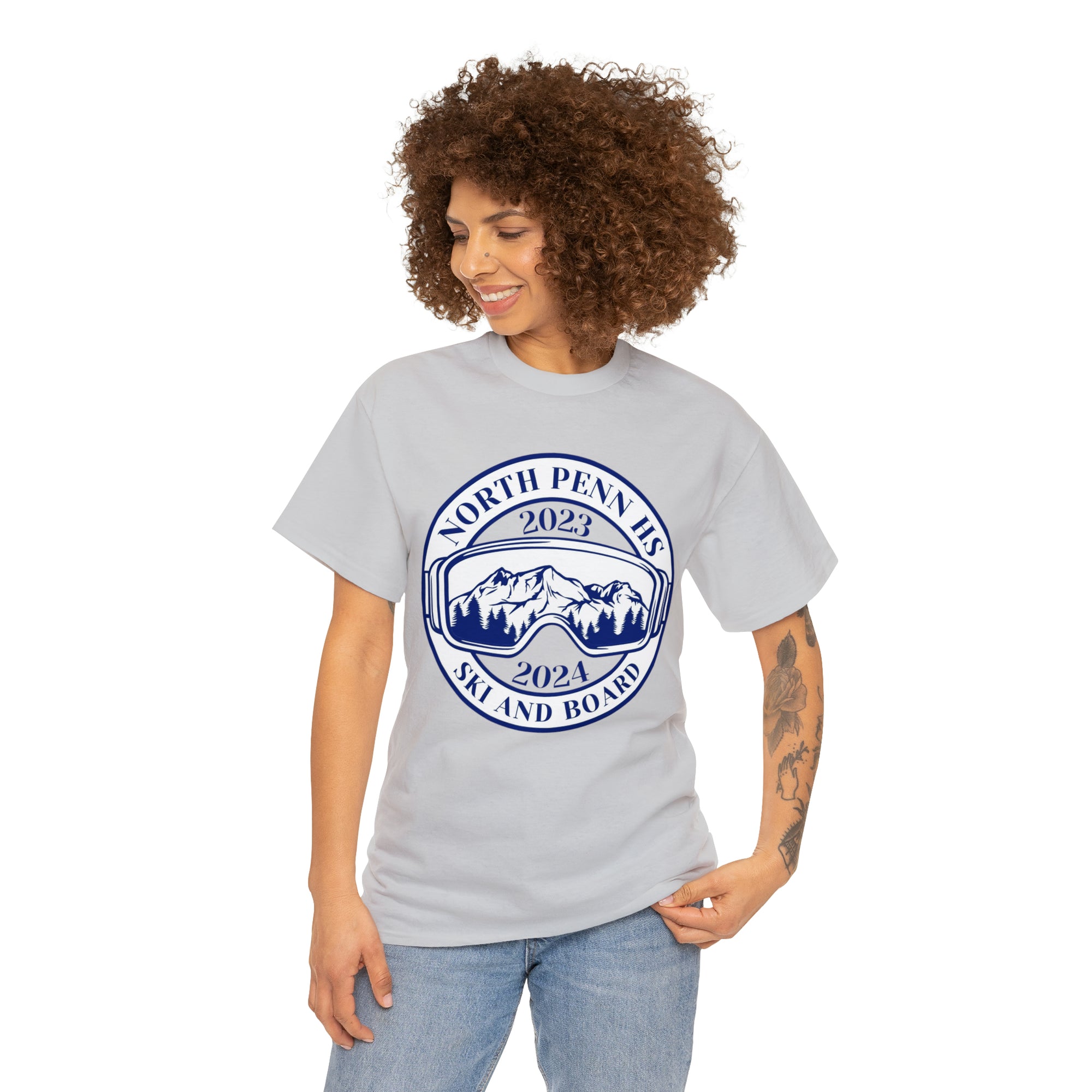 North Penn HS Ski &amp; Board Unisex Heavy Cotton Tee